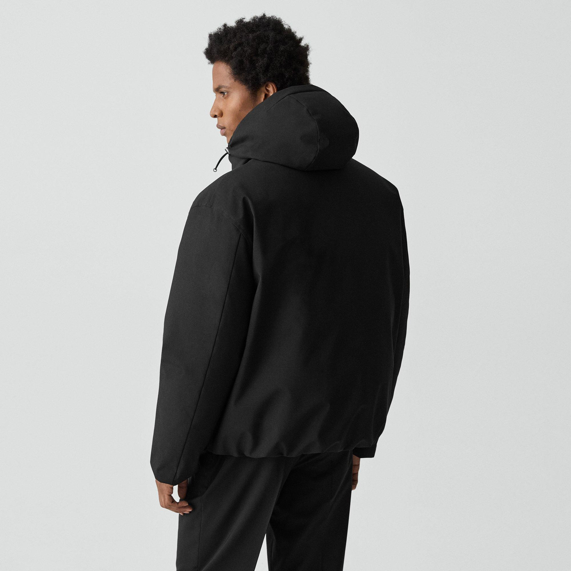 Hooded Jacket in Bonded Wool-Blend - 4
