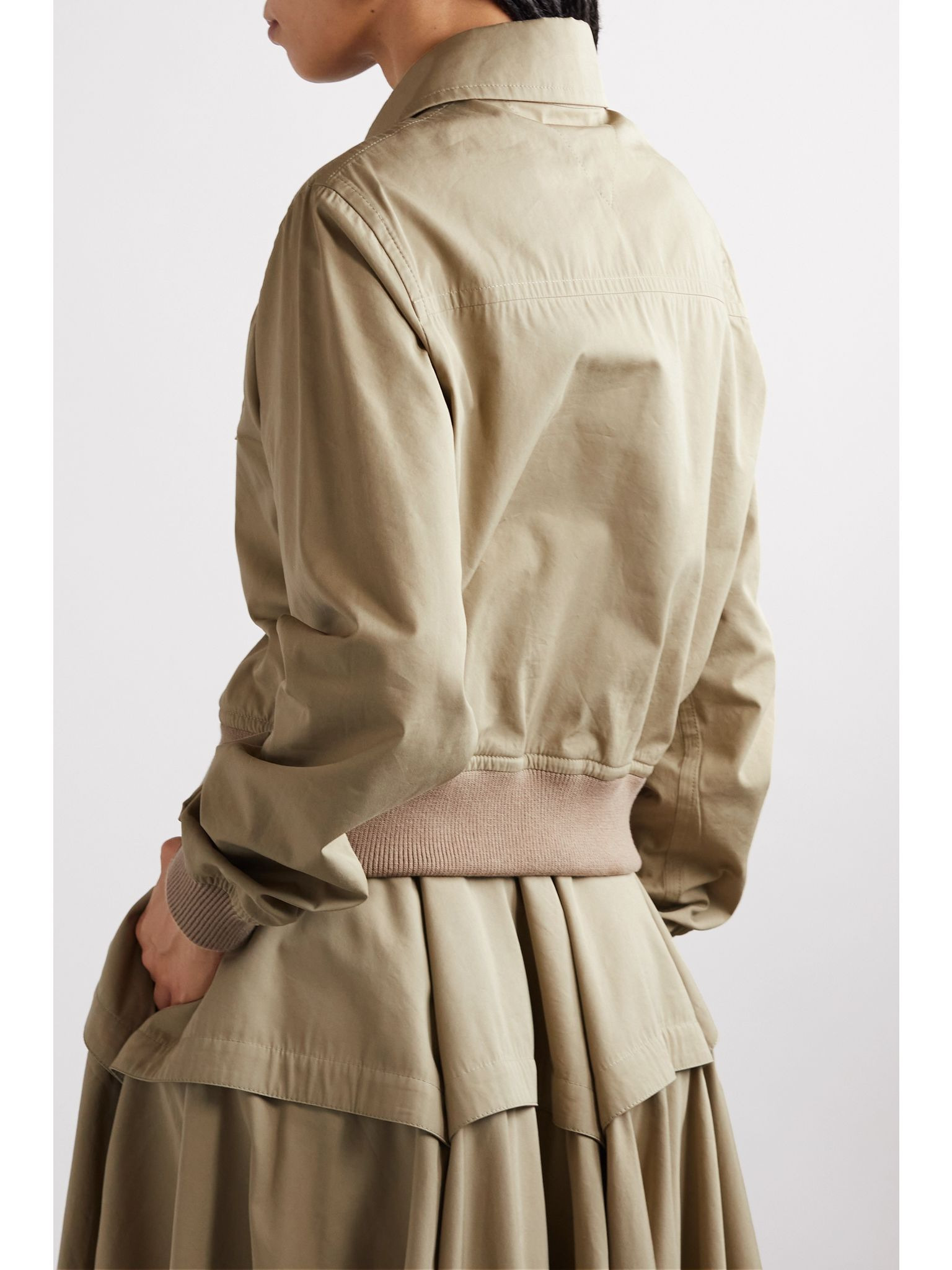 Cotton-blend jacket Brown - 3