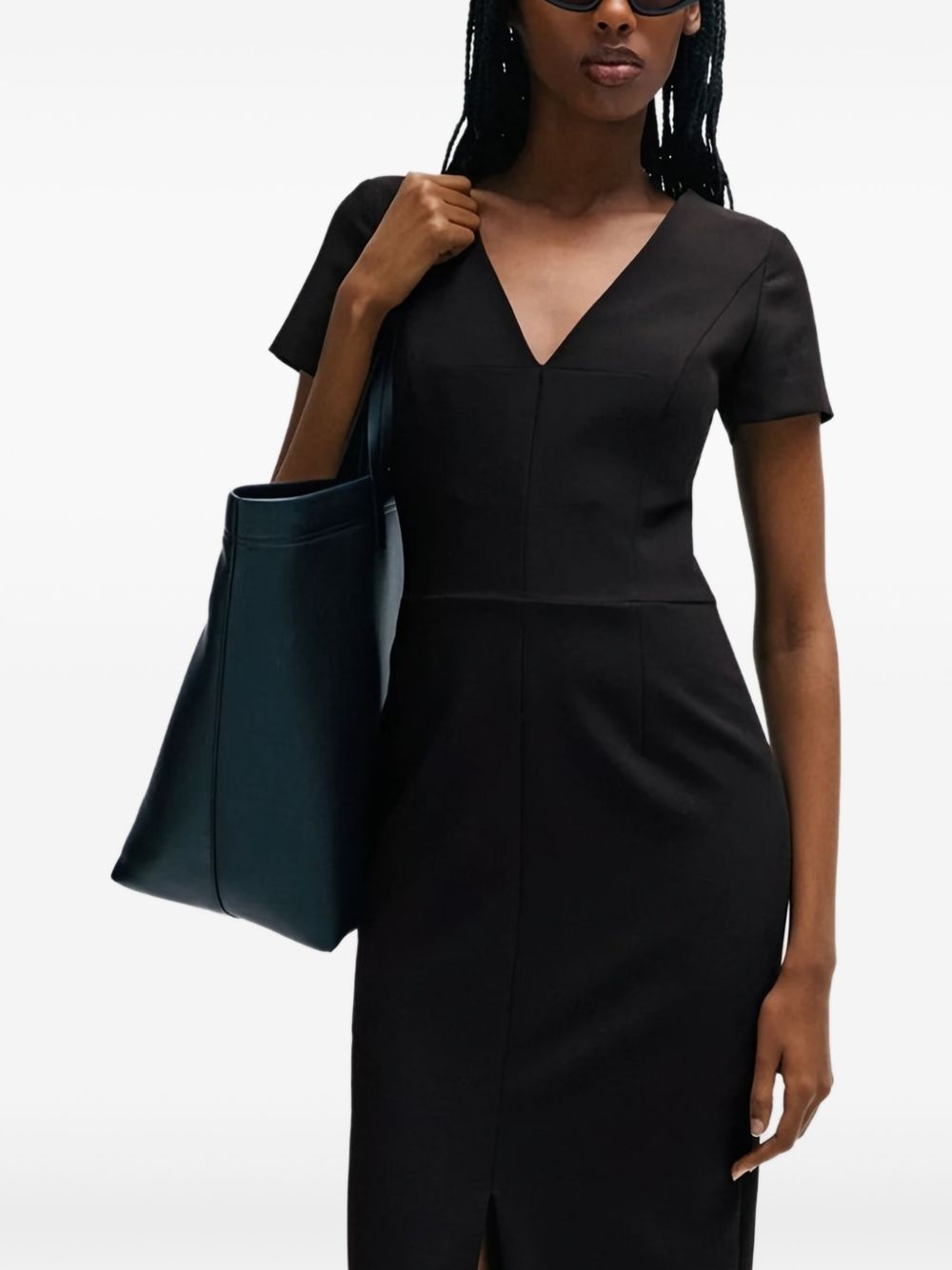 V-neck dress - 4