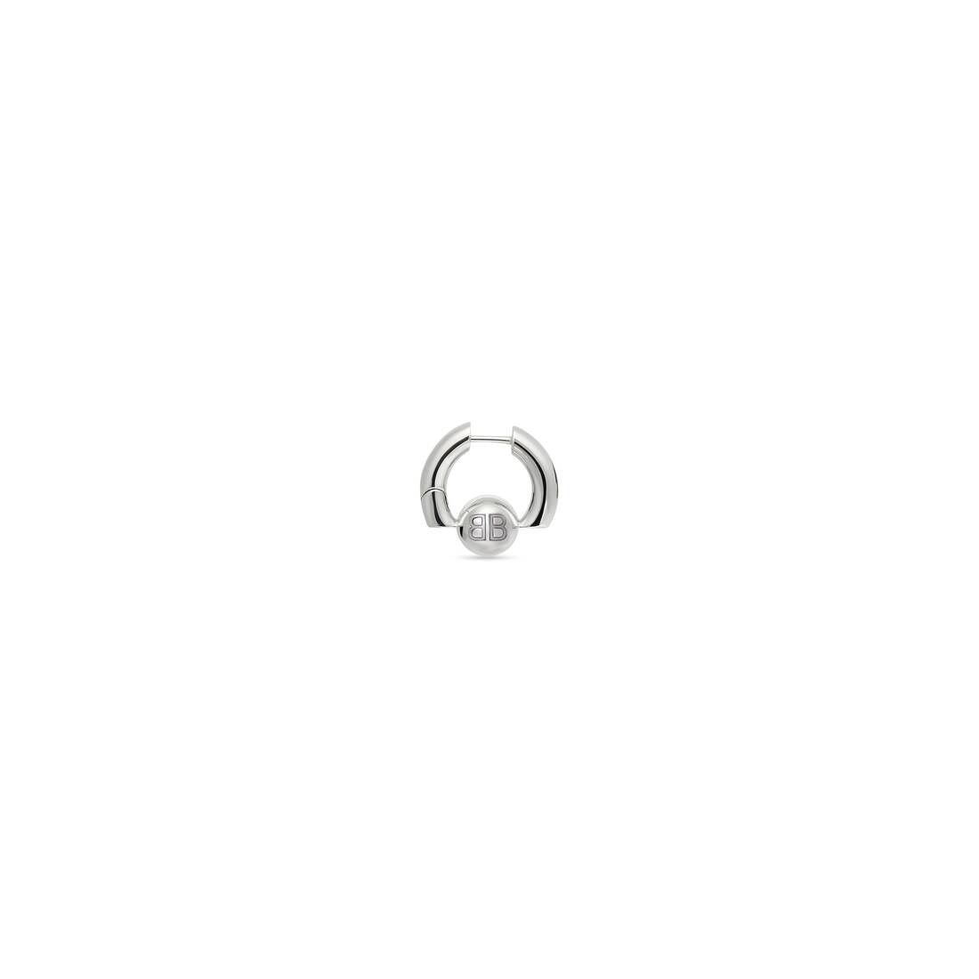 Cut Xs Earring in Silver - 1
