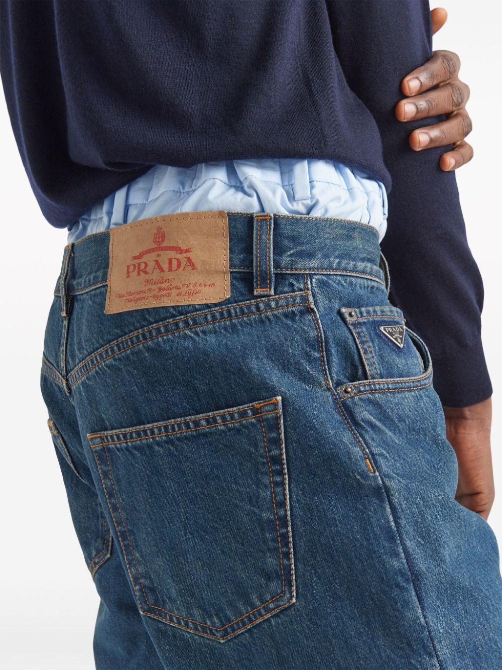 low-rise straight-leg jeans - 5