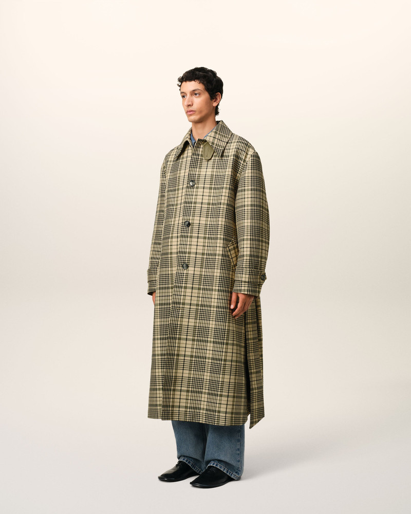 BEIGE BOUNDED BELTED MAC 6