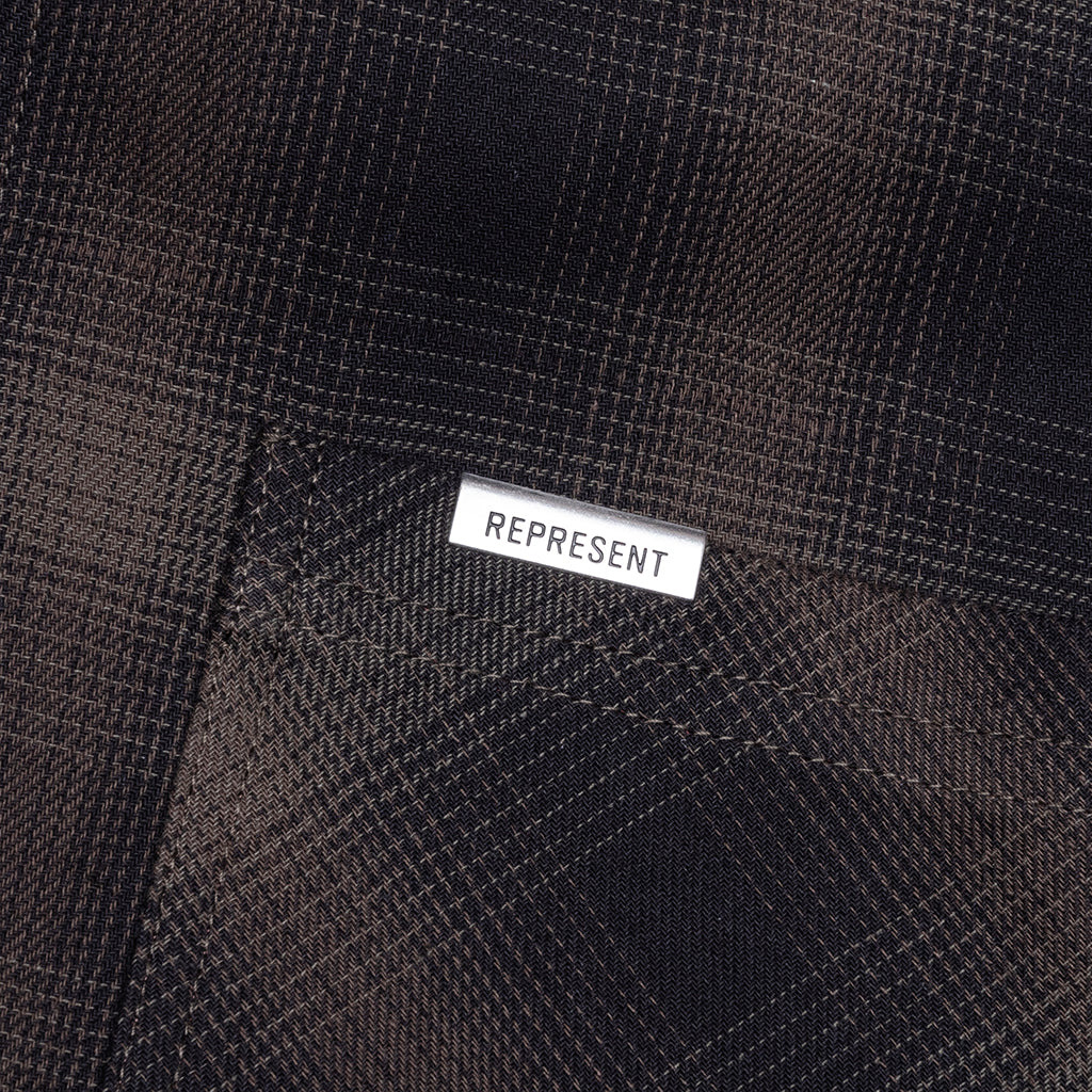 BONDED REVERSIBLE CHECK SHIRT - NERO - 5