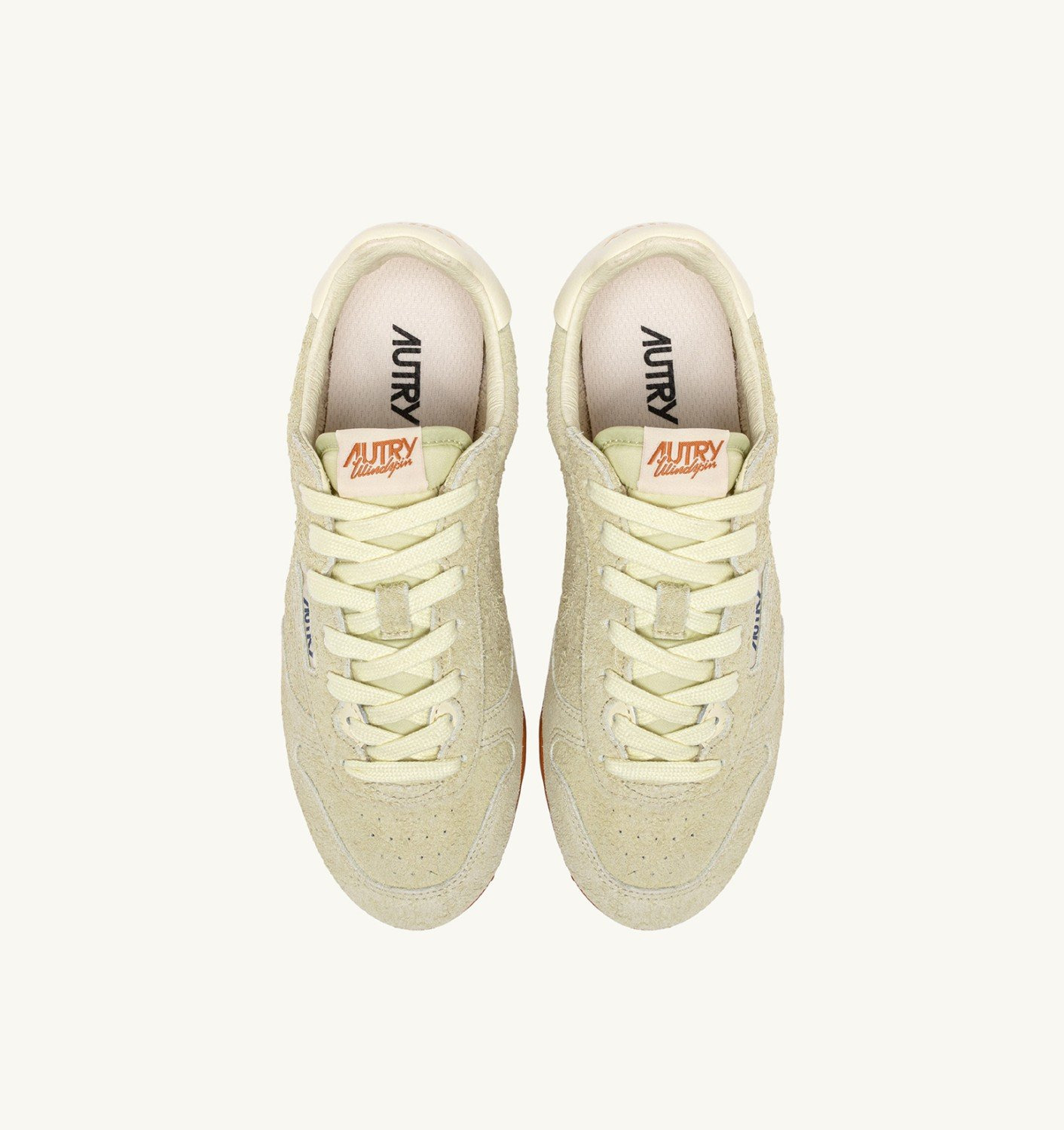 SNEAKERS WINDSPIN IN BUTTER WHITE SUEDE - 5