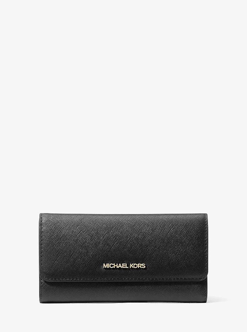 Jet Set Travel Crossgrain Leather Tri-Fold Wallet - 1