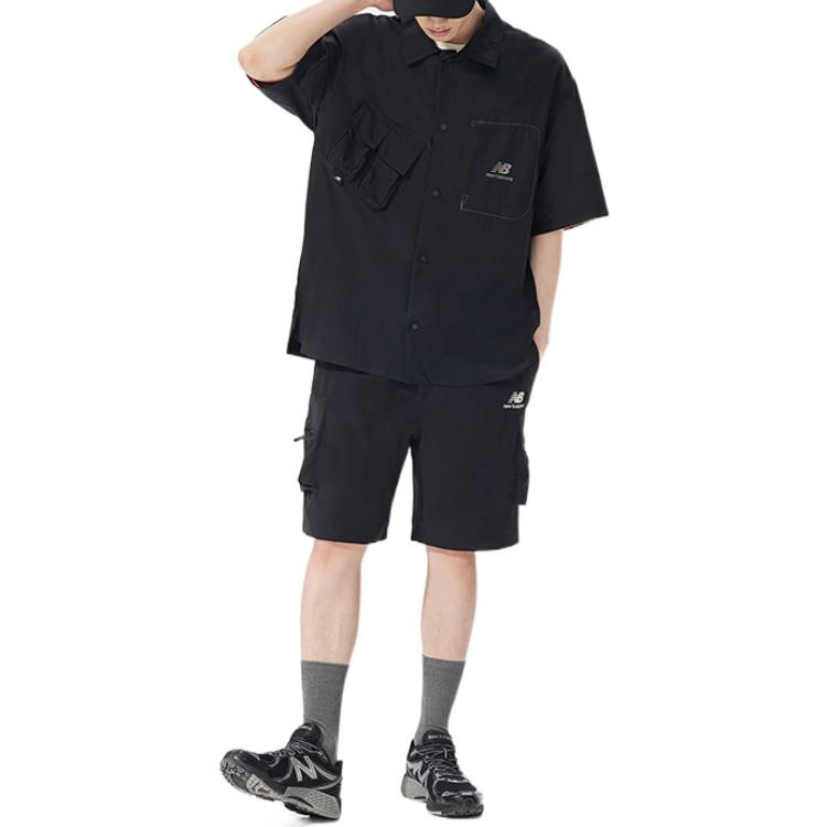 New Balance Logo Short-Sleeve Shirt 'Black' AMJ22360-BK - 3
