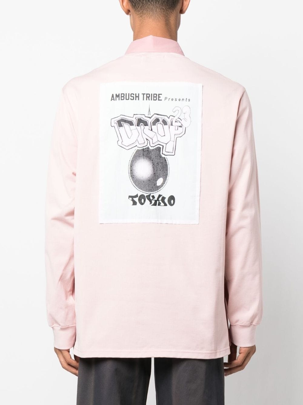 logo-embroidered cotton shirt - 4