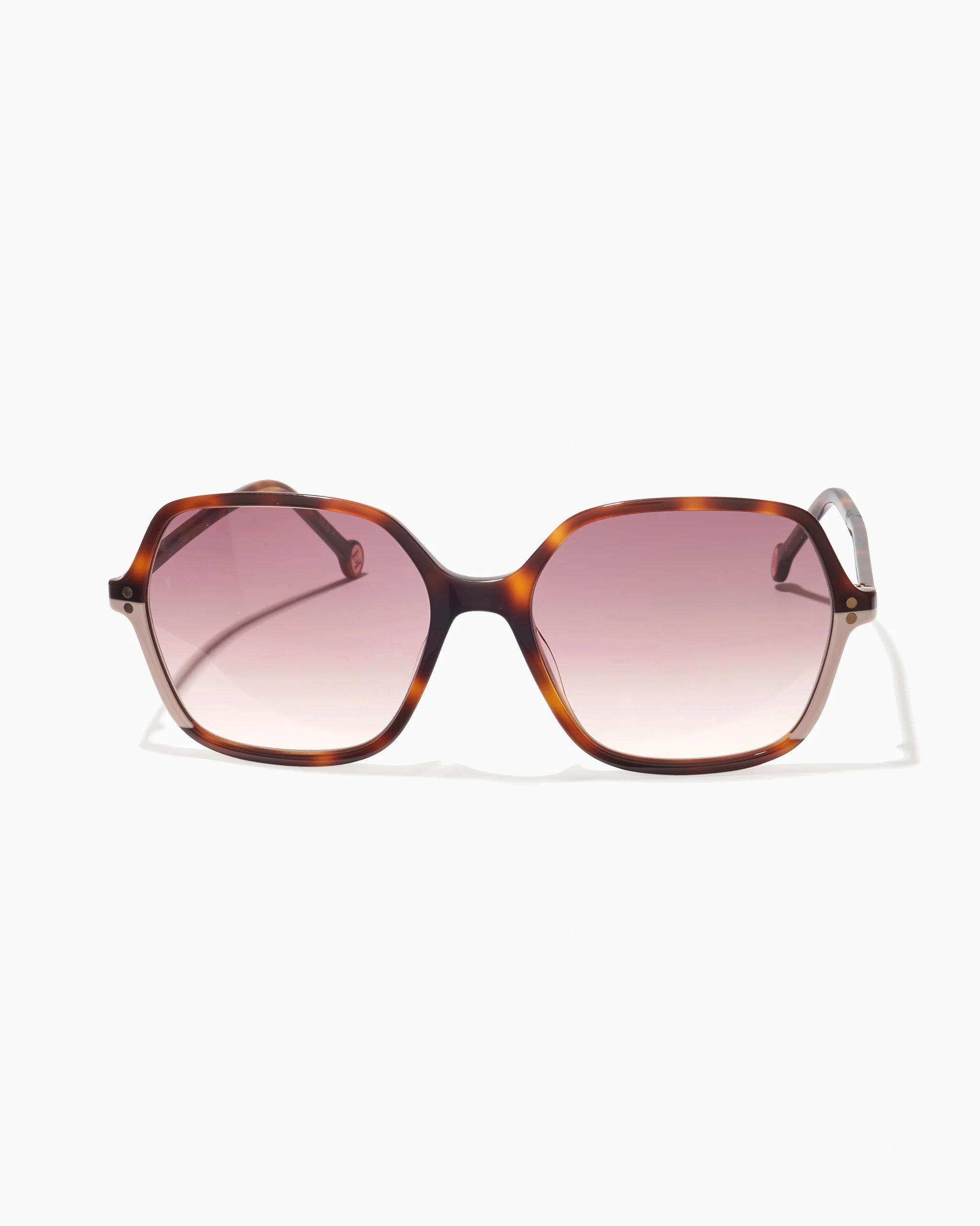 Oversized Oval Sunglasses With Contrast Frames - 1