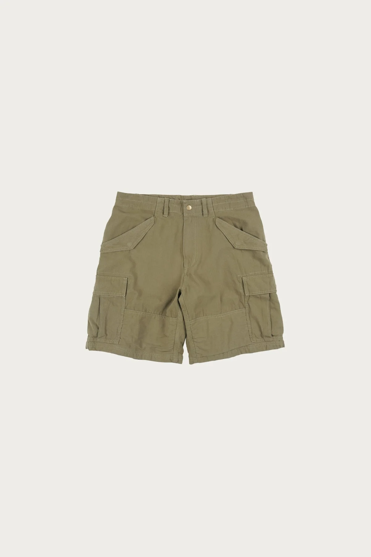 Canvas Essential Cargo Shorts - Deep Khaki - 1