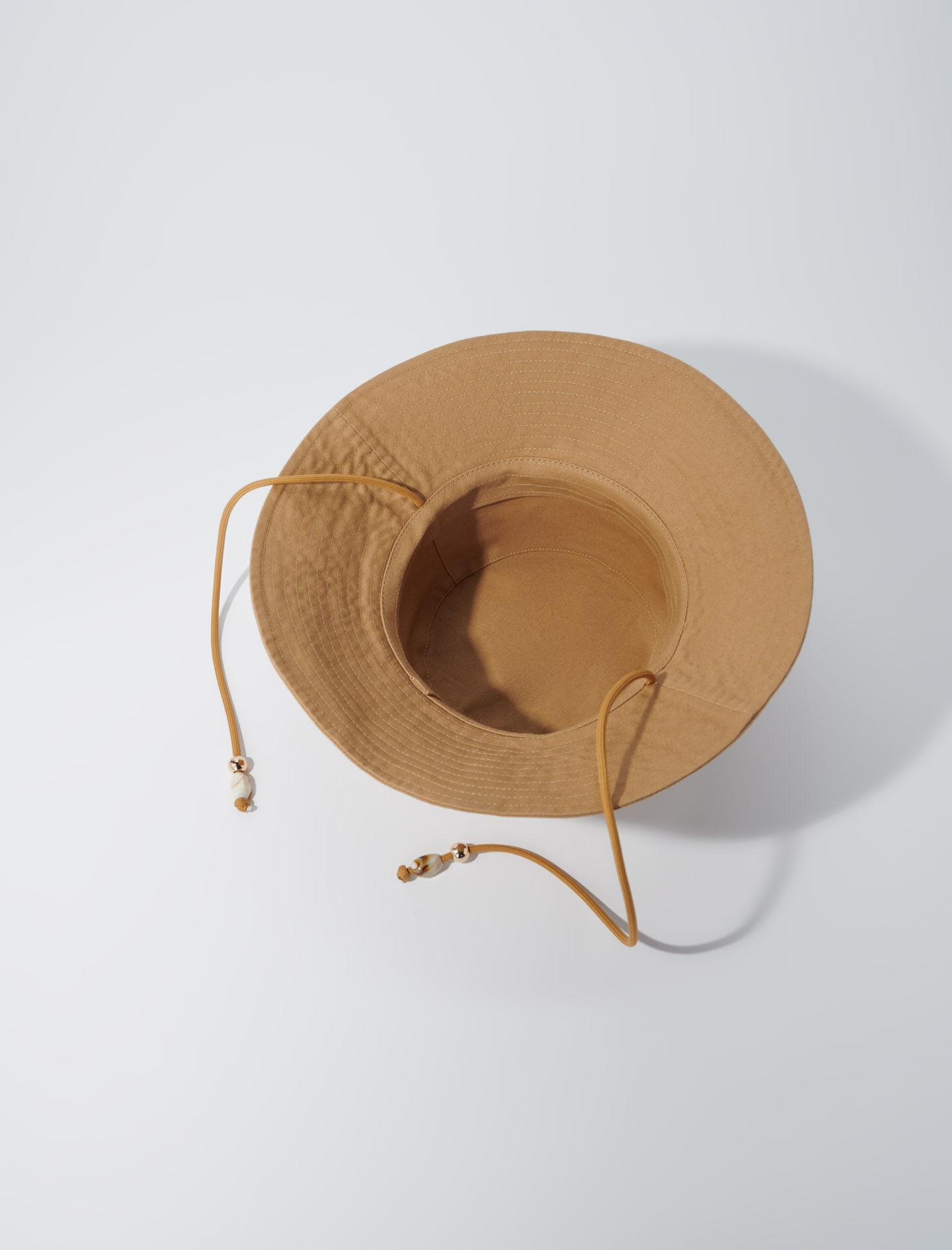 Beaded drawstring bucket hat - 4