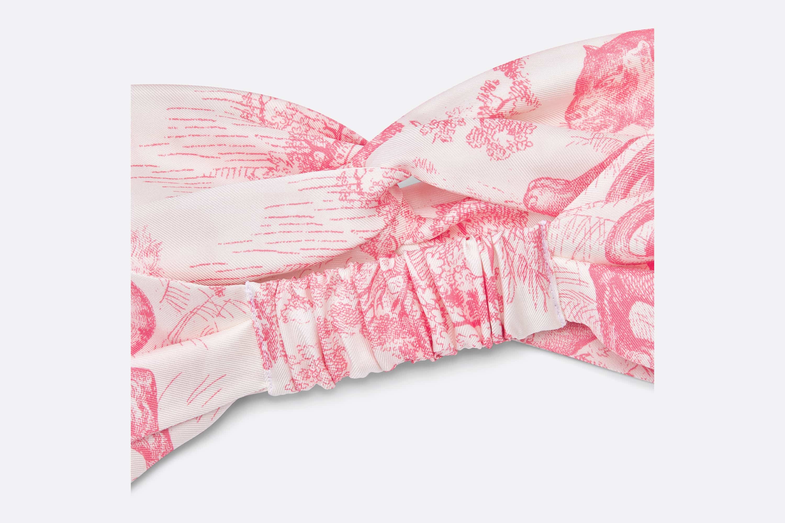 Dioriviera Toile de Jouy Sauvage Dior Silk Headband - 2