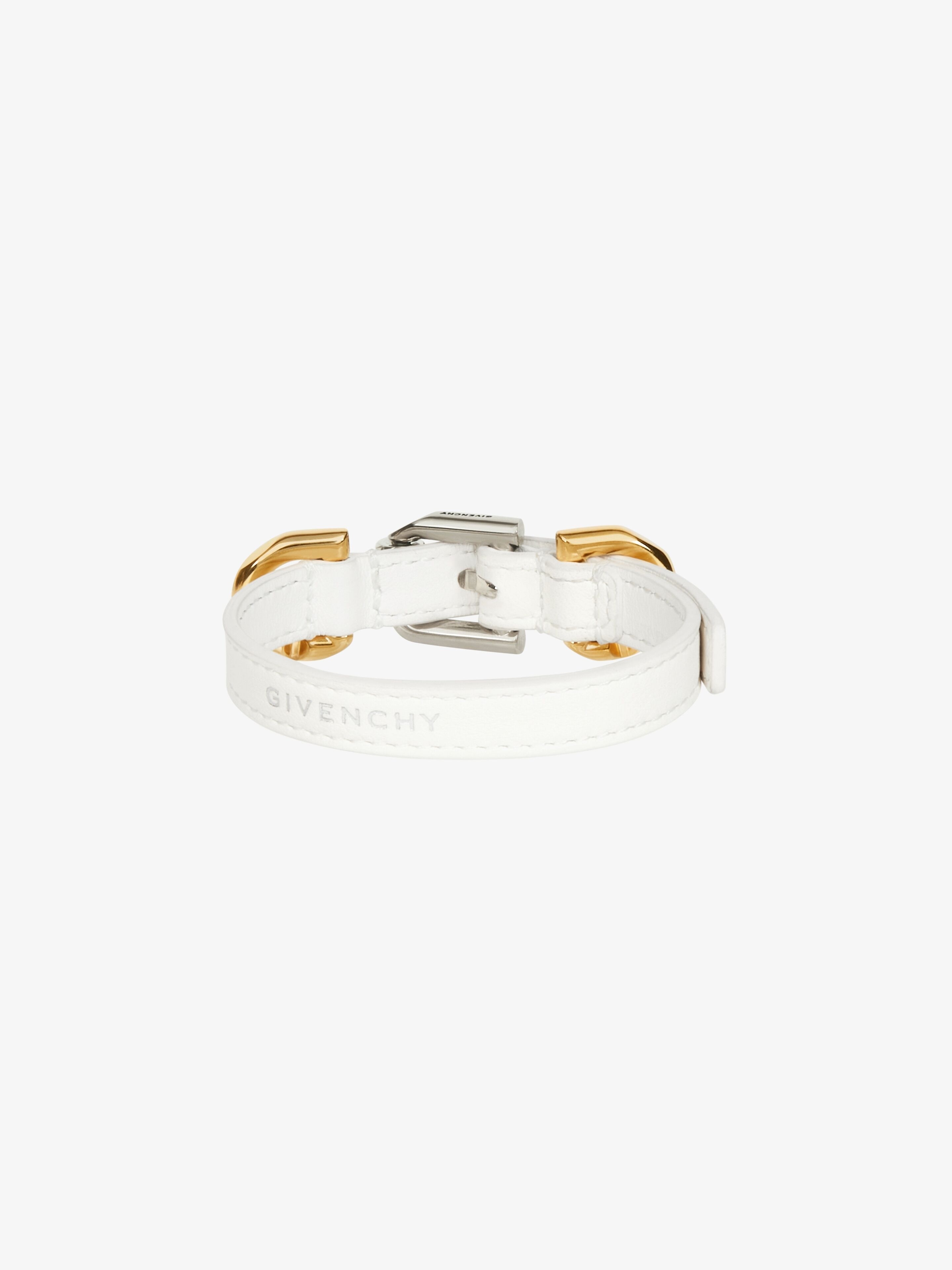 VOYOU BRACELET IN LEATHER AND METAL - 2