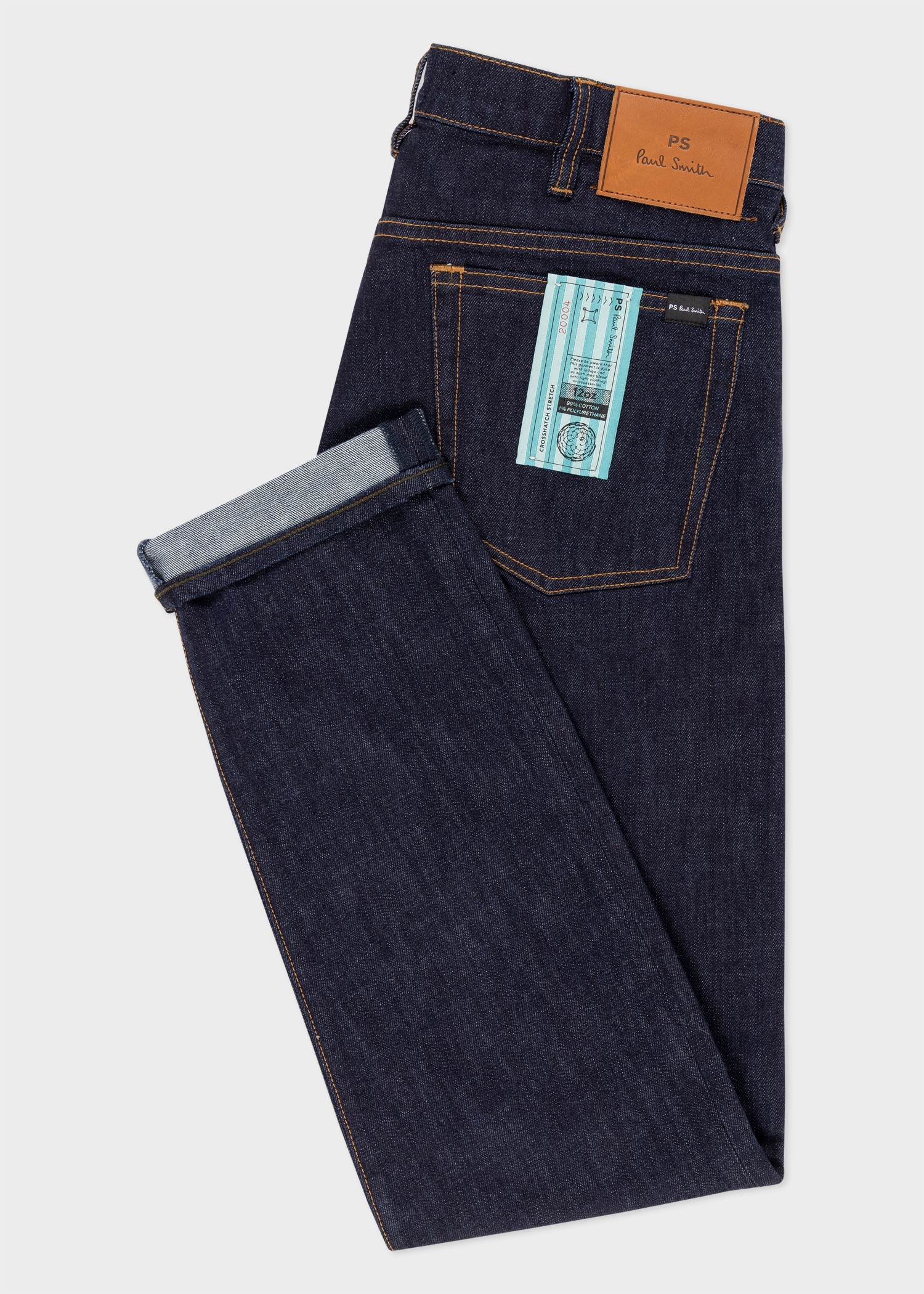 Tapered-Fit 'Crosshatch Stretch' Jeans - 2