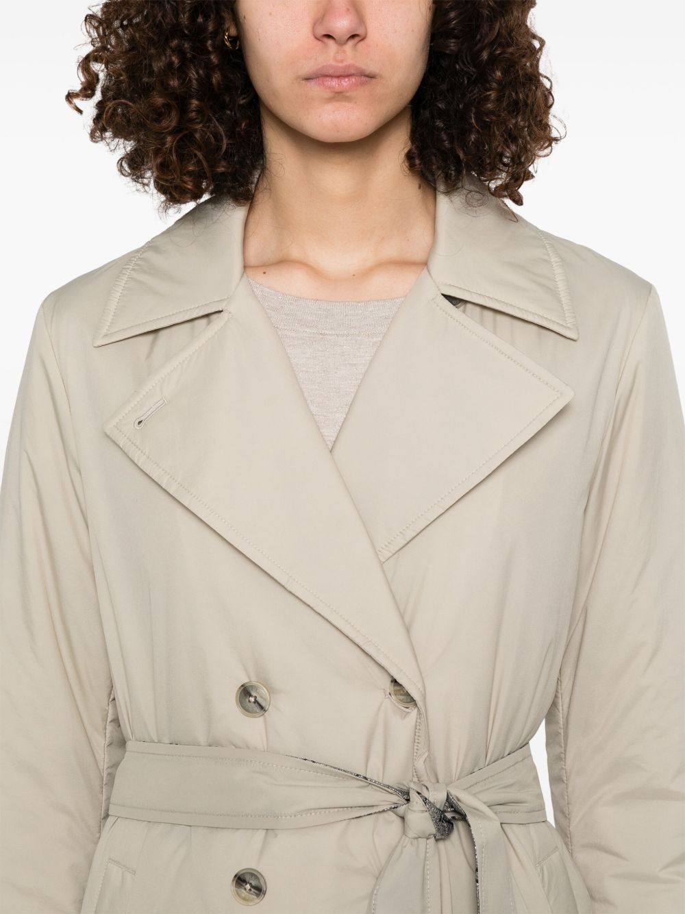 belted trench coat - 5