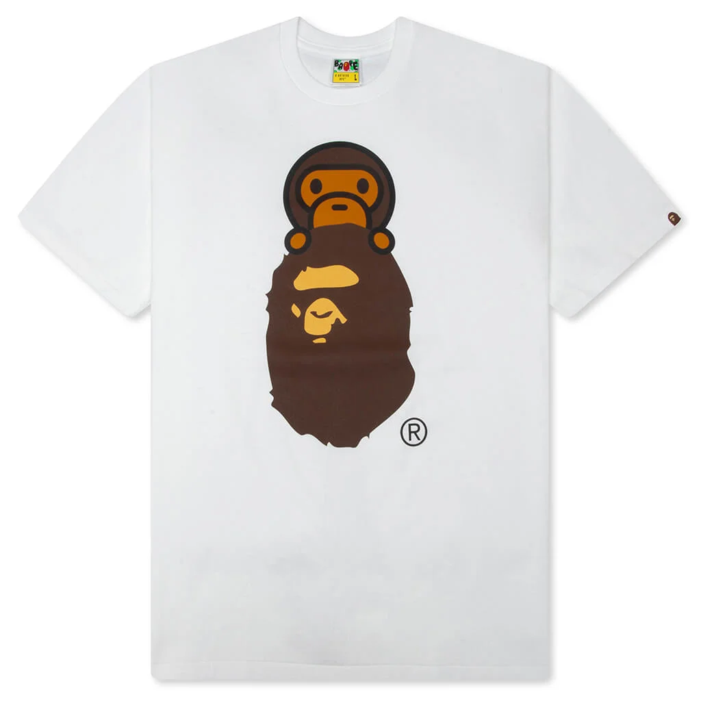 MILO ON APE HEAD TEE - WHITE - 1