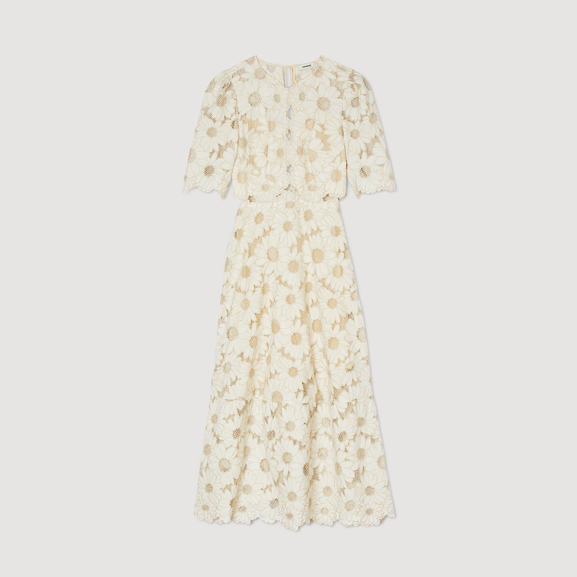 EMBROIDERED MAXI DRESS - 1
