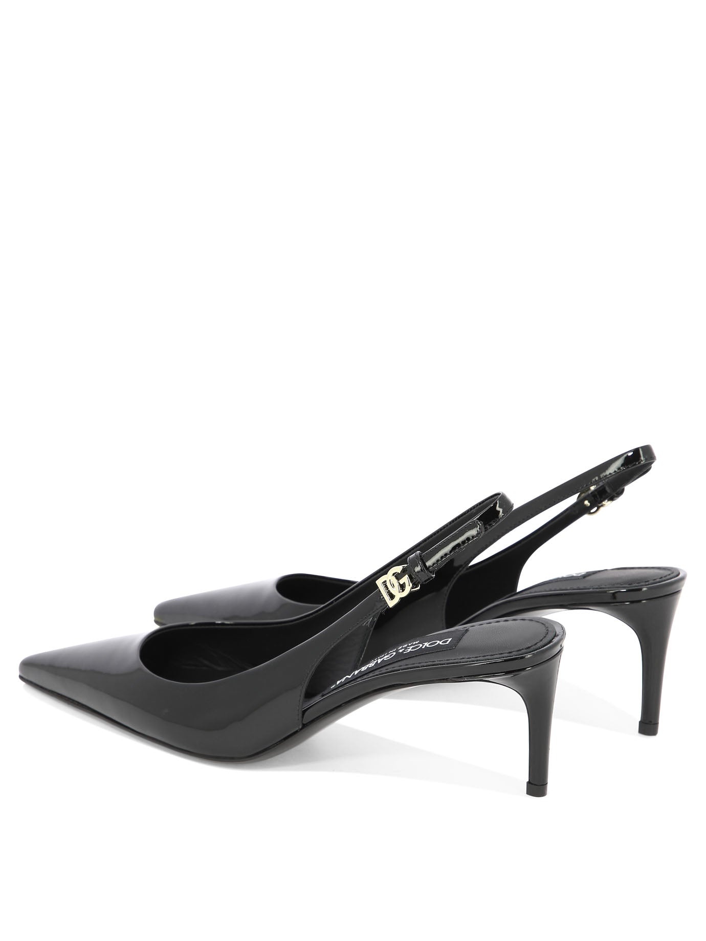 Dolce & Gabbana Pantent Leather Slingbacks - 4