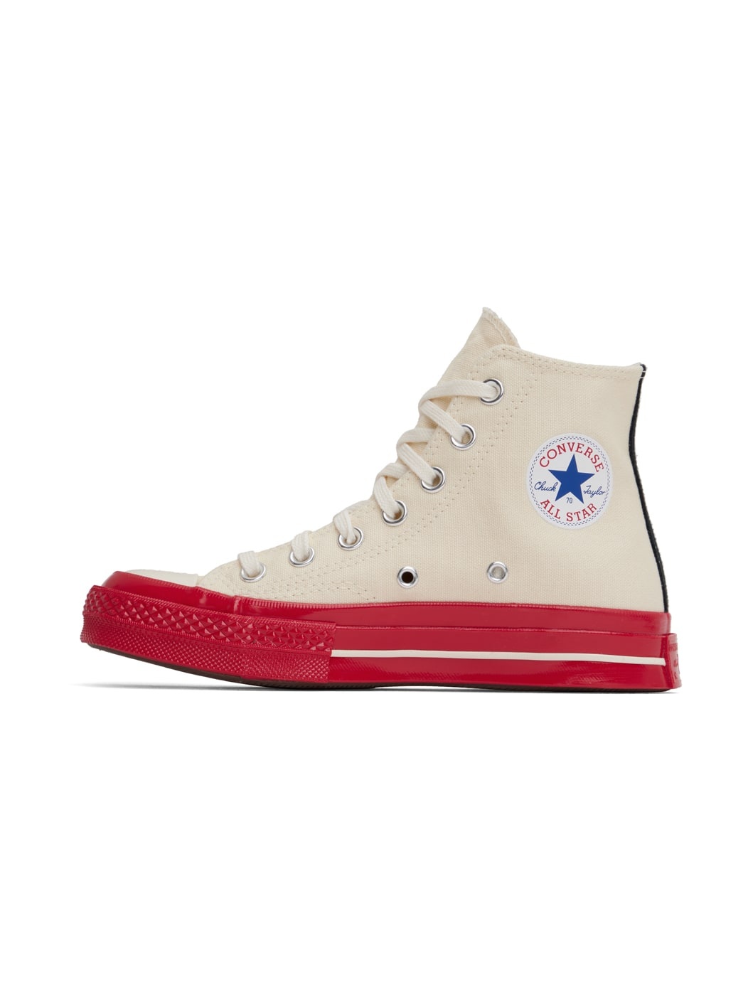 Off-White & Red Converse Edition PLAY Chuck 70 High-Top Sneakers - 3