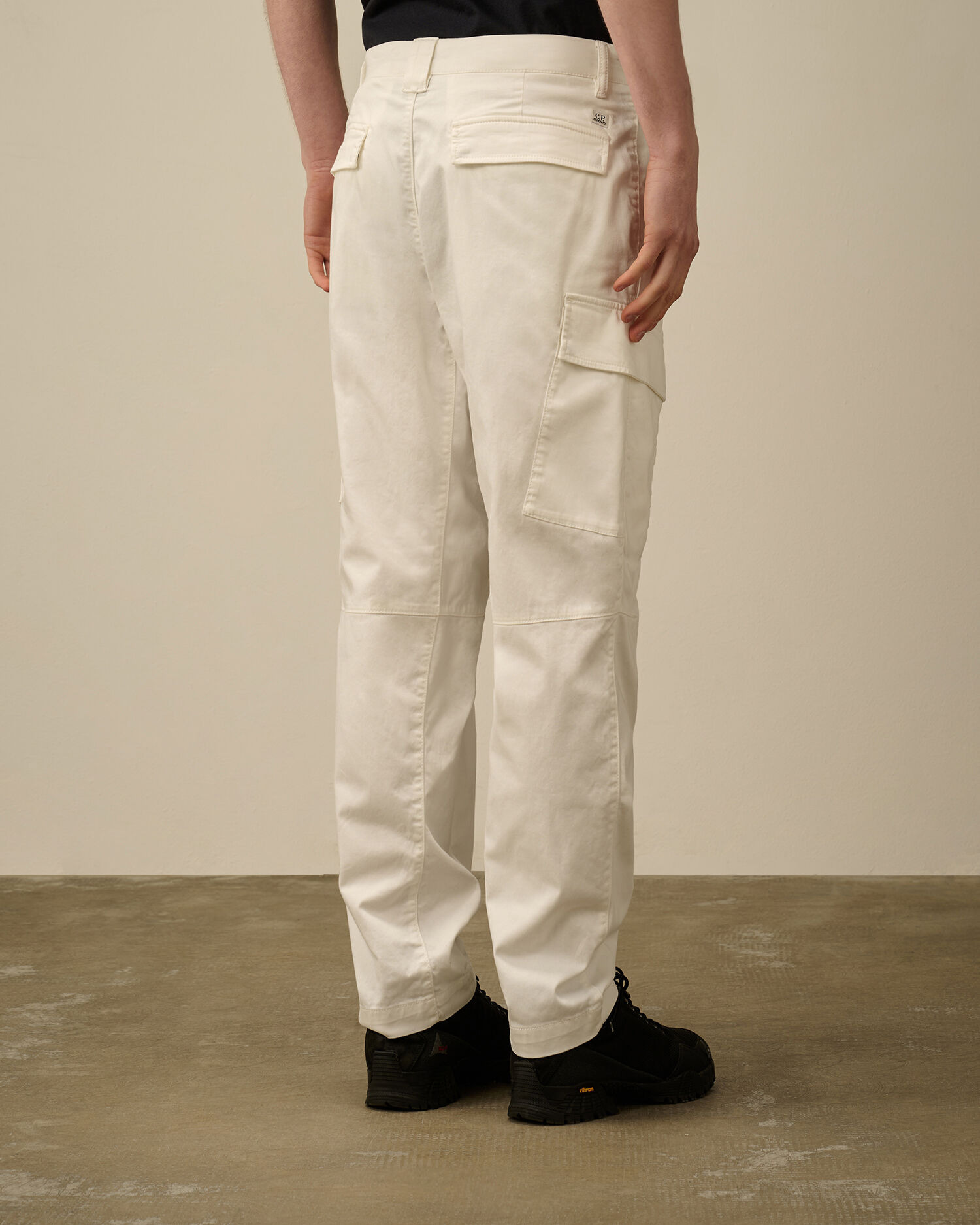 Stretch Sateen Loose Cargo Pants - 4