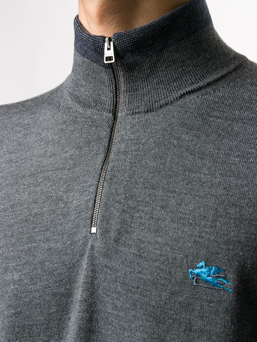 logo embroidered pullover - 5