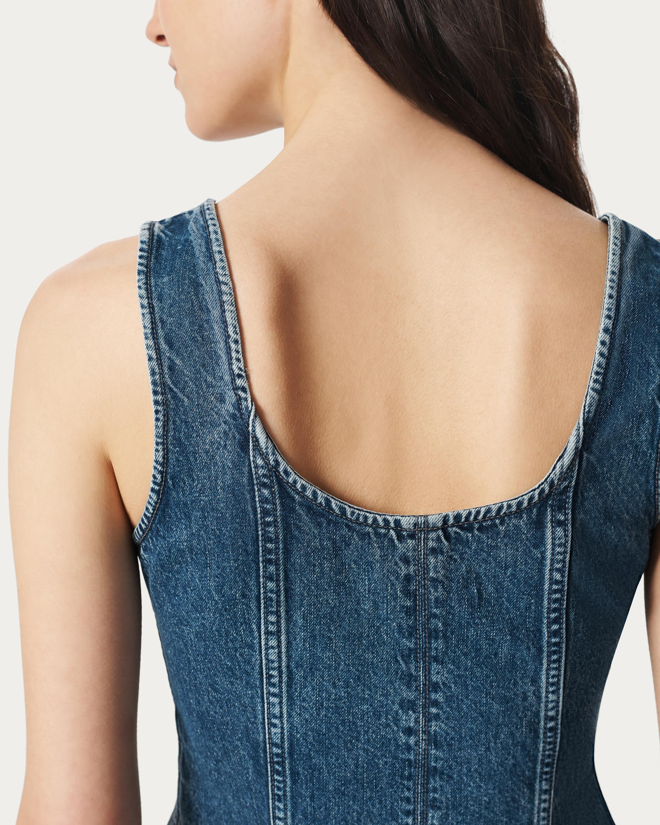 Poppy Denim Tank Top
Lightweight Rigid in Adeline - 5