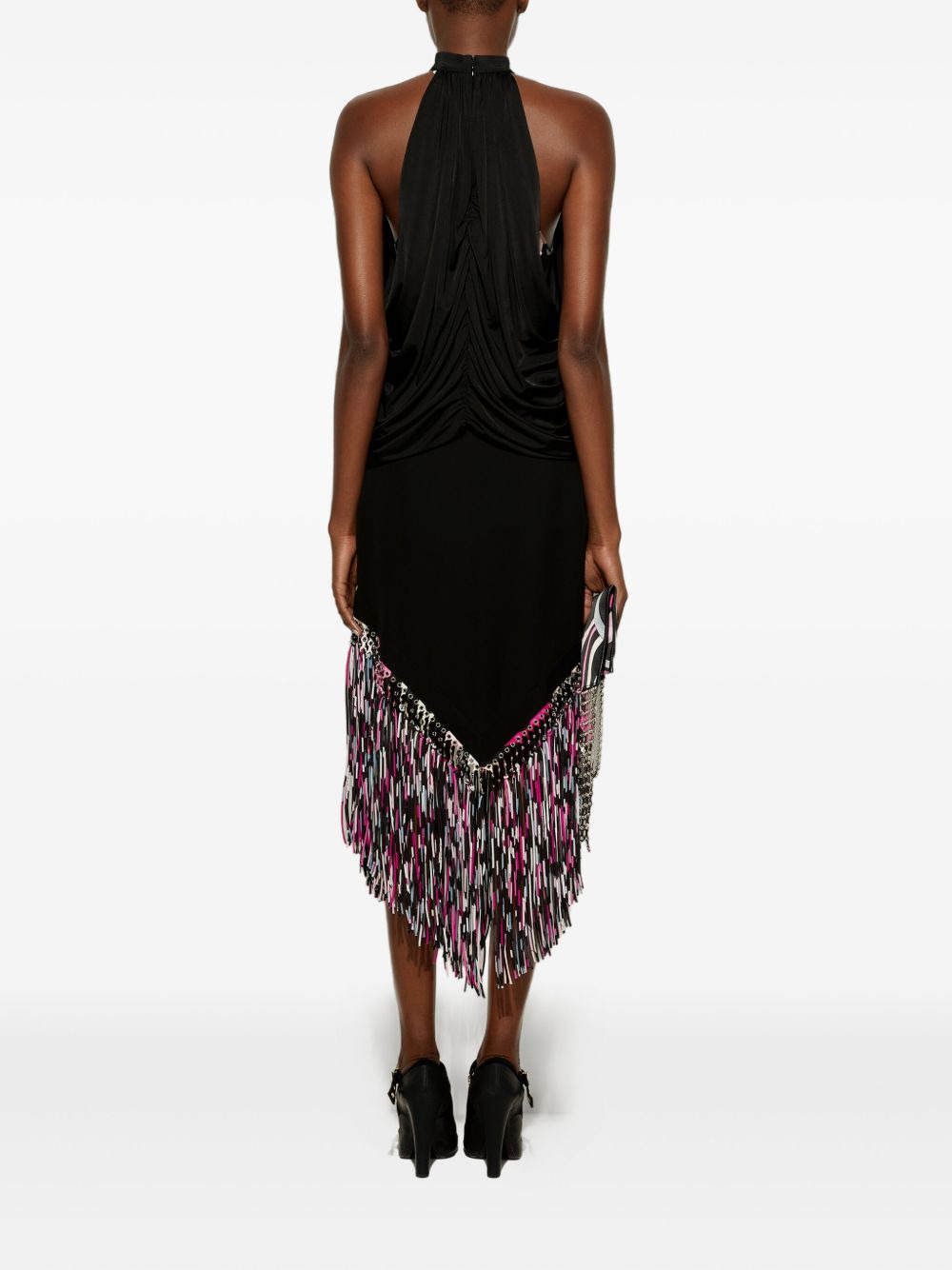 draped turtleneck top - 4