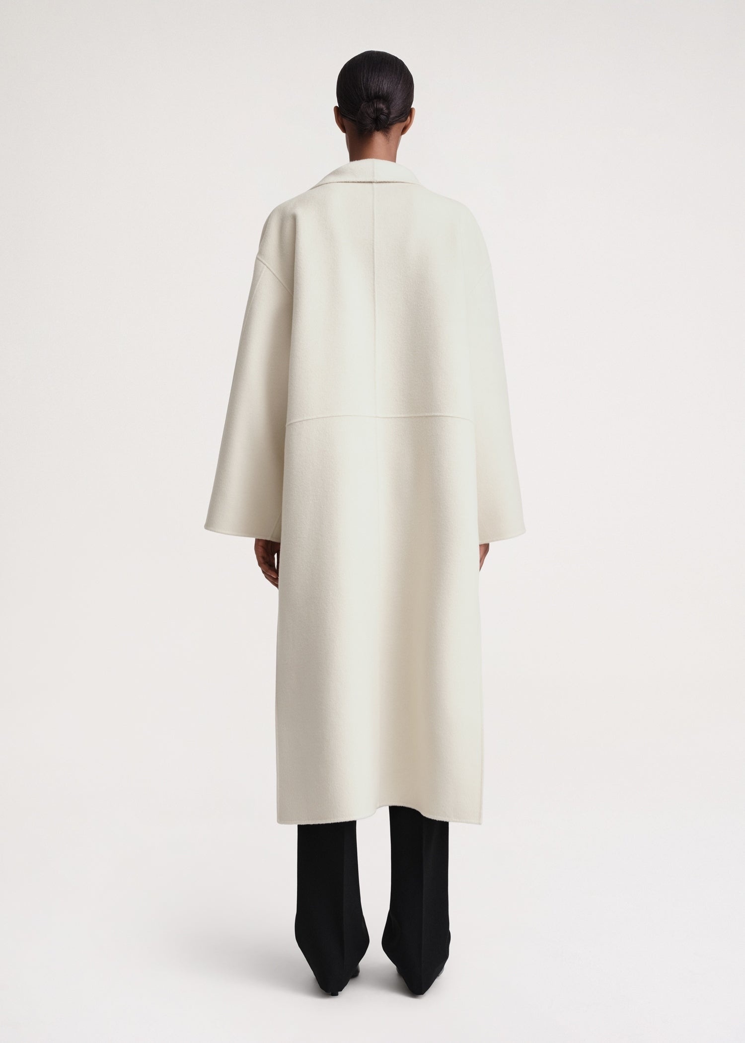 Signature wool cashmere coat macadamia - 4