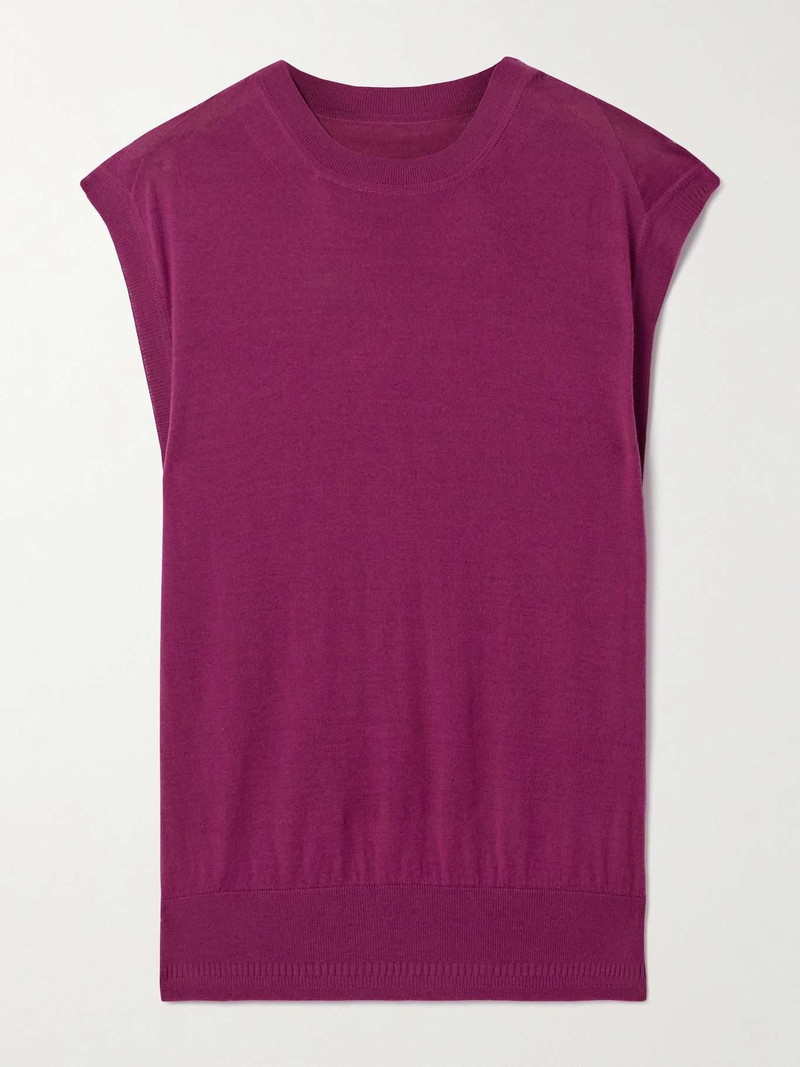 모직 탱크 Magenta - 1