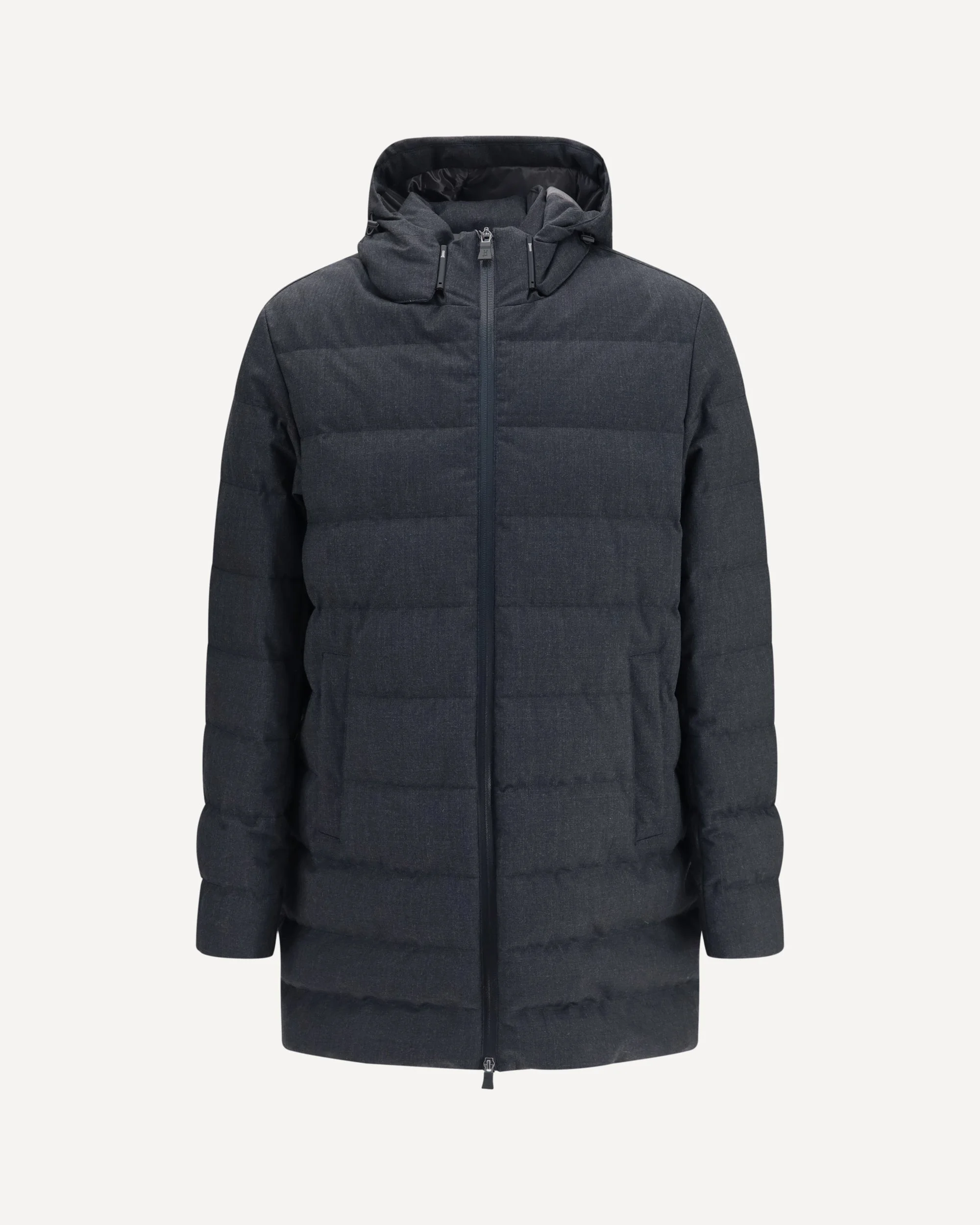 Long padded Hooded Jacket - 1