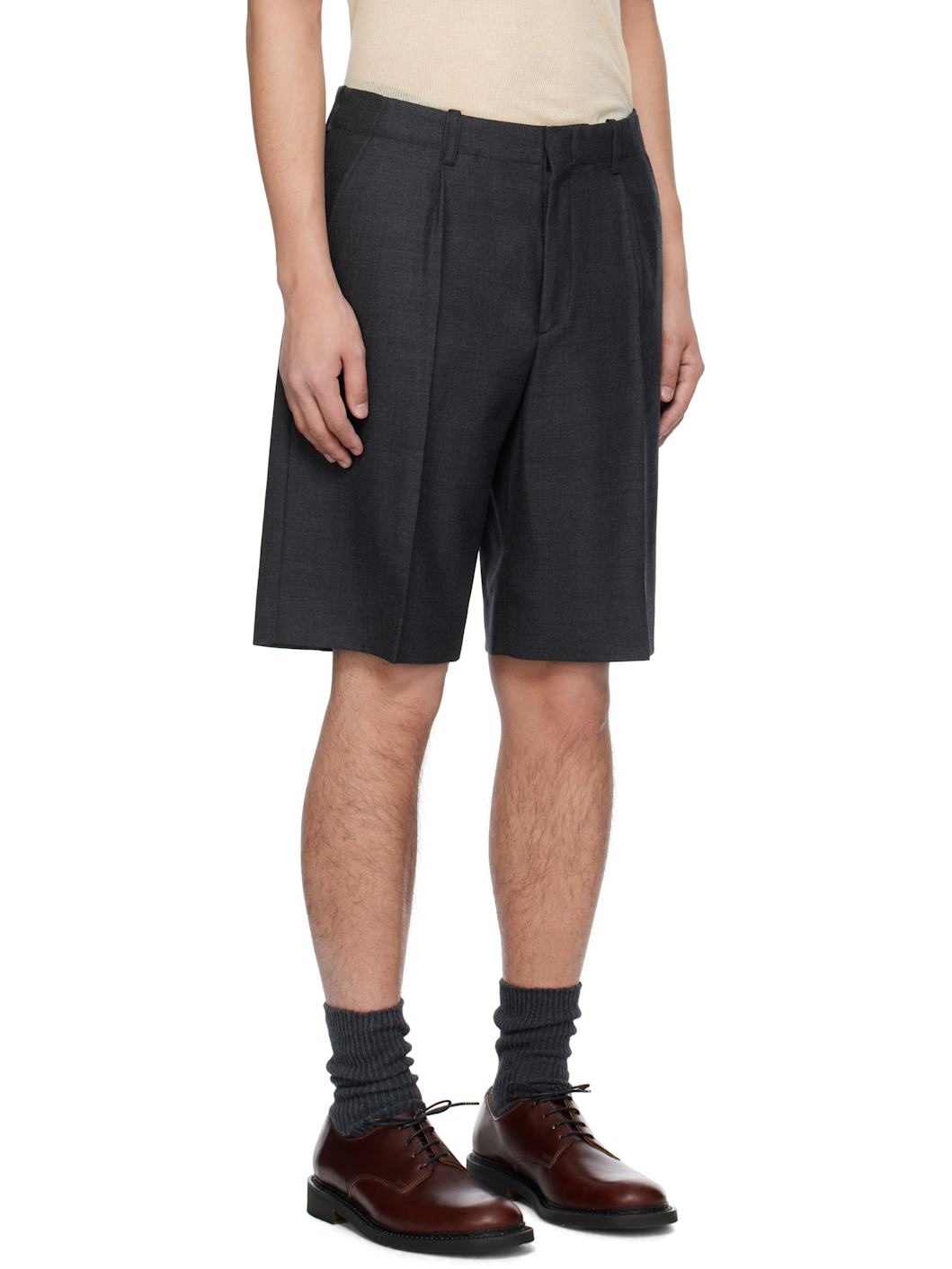 Gray Borrowed Shorts - 2