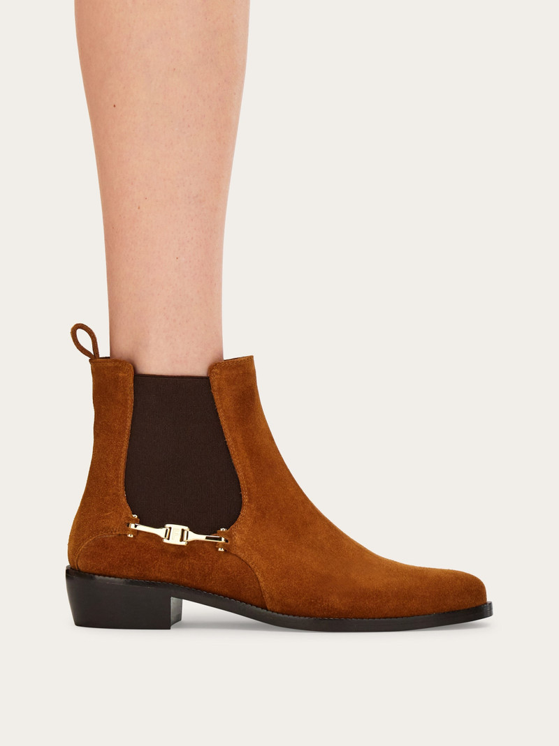 FERRAGAMO F buckle Chelsea boot outlook