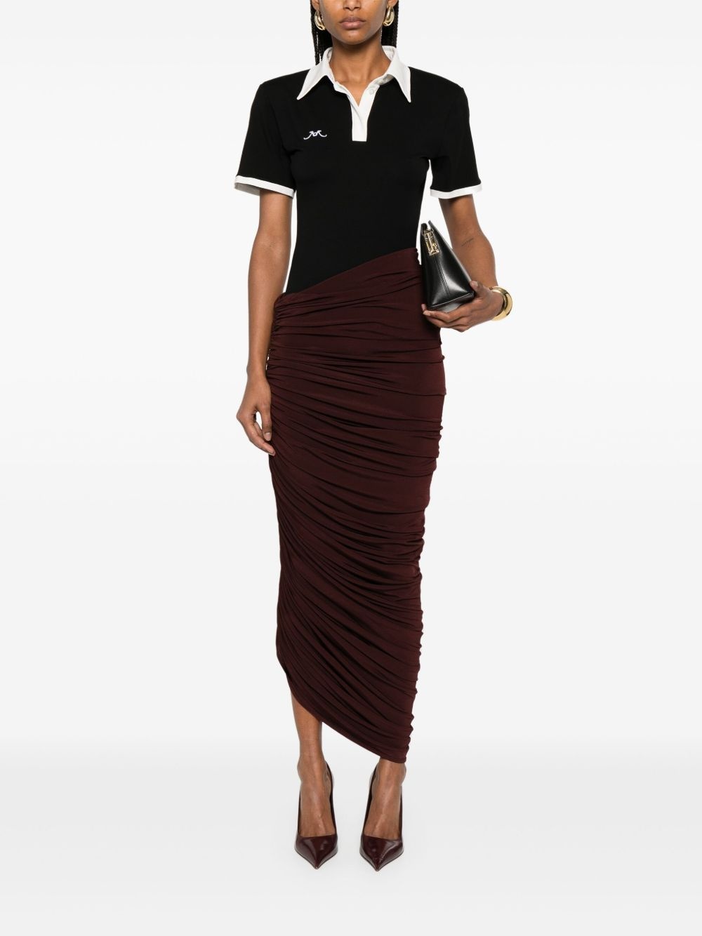 asymmetric maxi skirt - 2