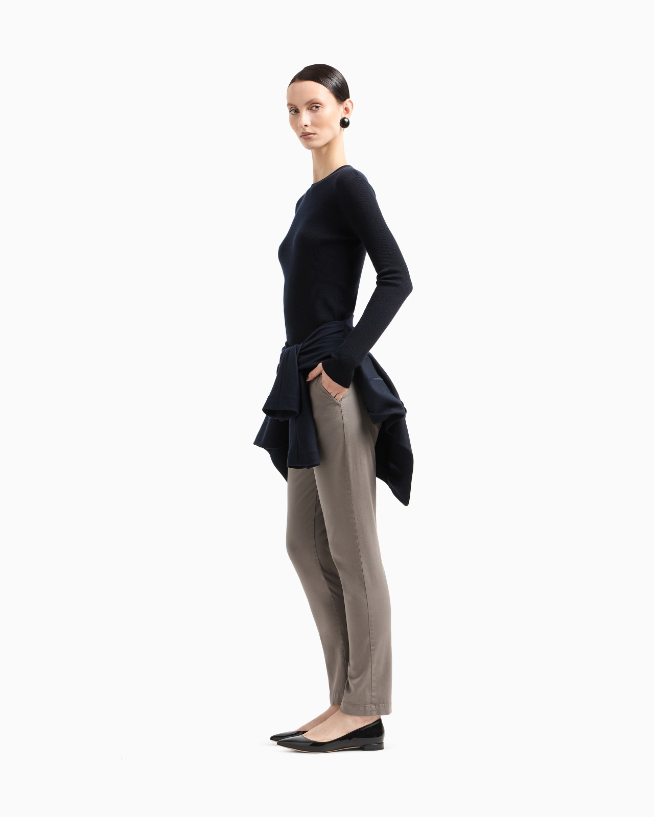 Stretch cotton chinos - 2