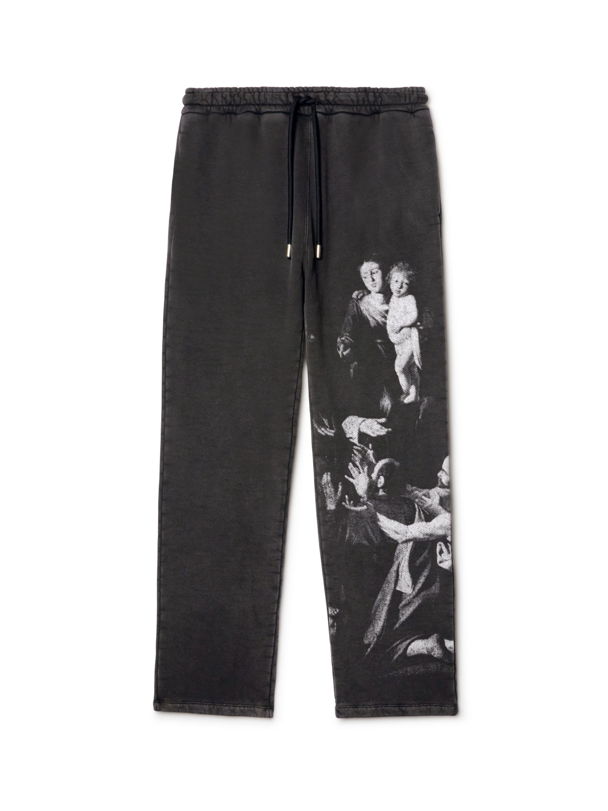 Black Blurred Mary Sweatpants - 1