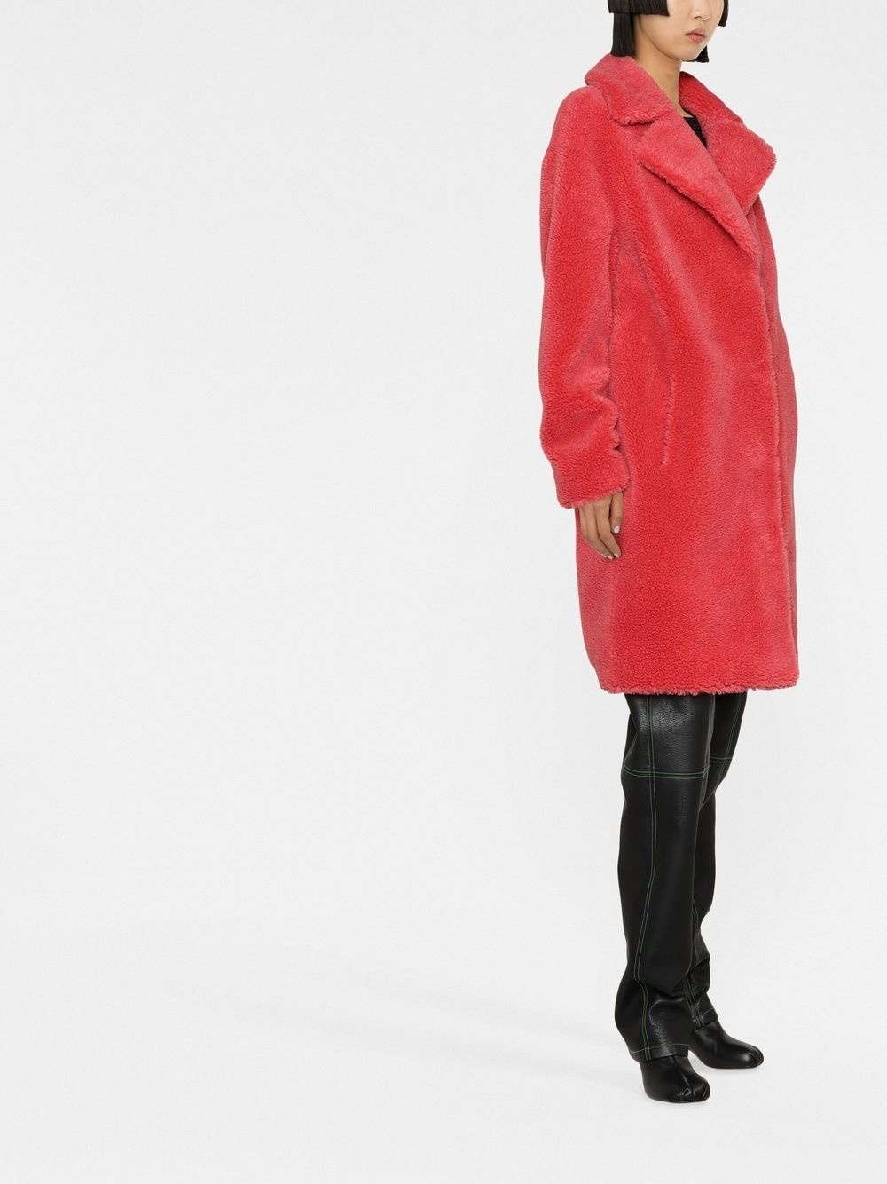 Camille faux-shearling oversized coat - 3