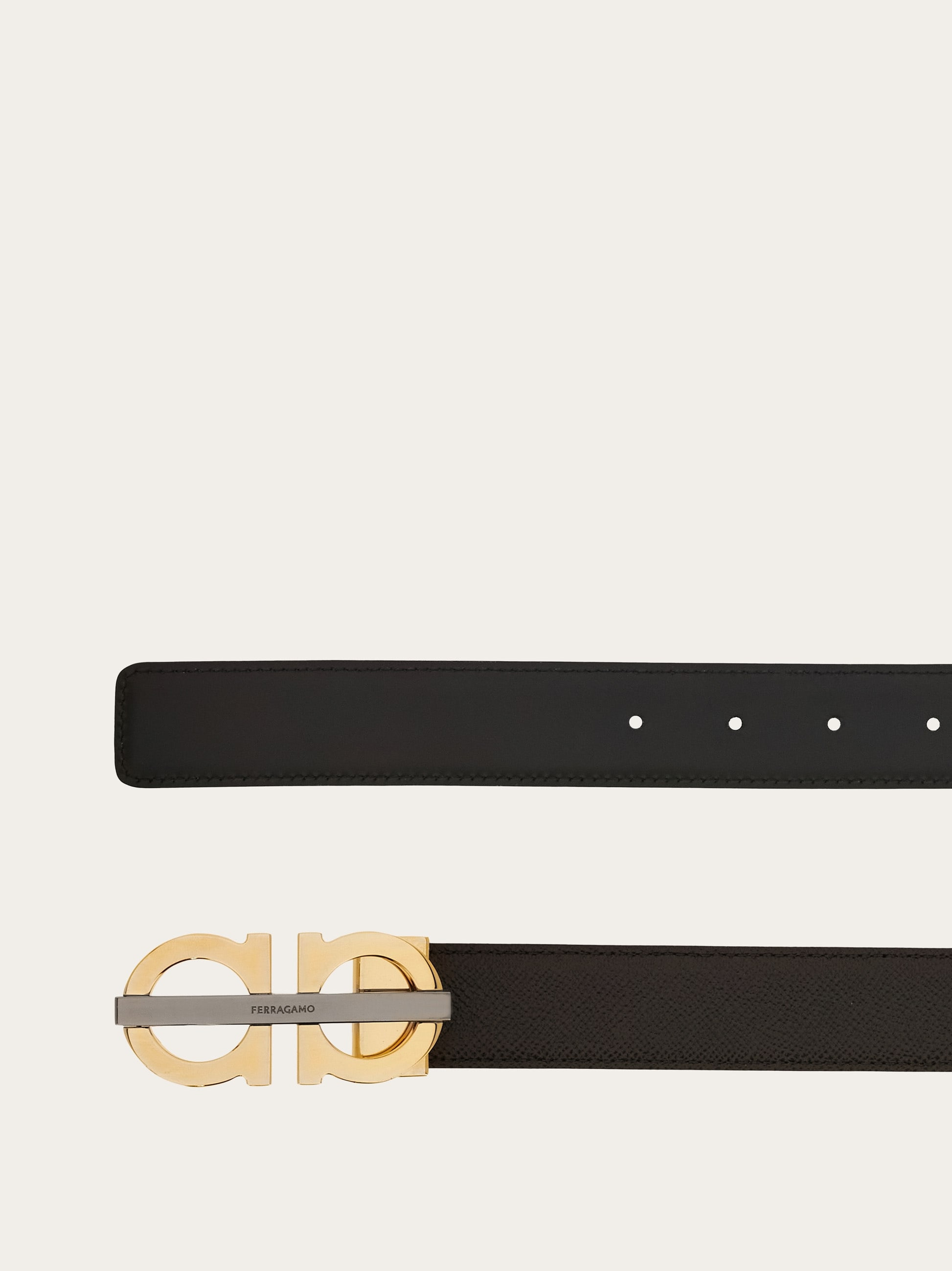 Reversible and adjustable Gancini belt - 2