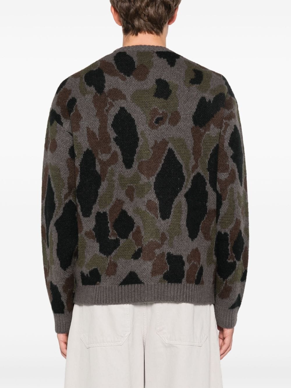 【送料&関税込】Carhartt Merton Sweater Carhartt WIP W' Merton Sweater, Camo Leo Jacquard, Tamarind