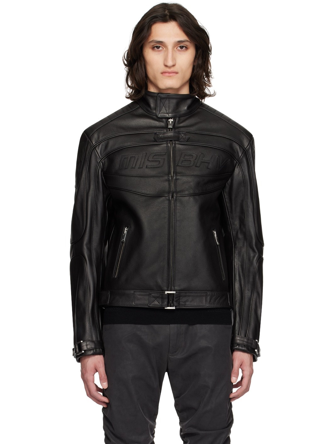 Black Fast Leather Jacket - 1