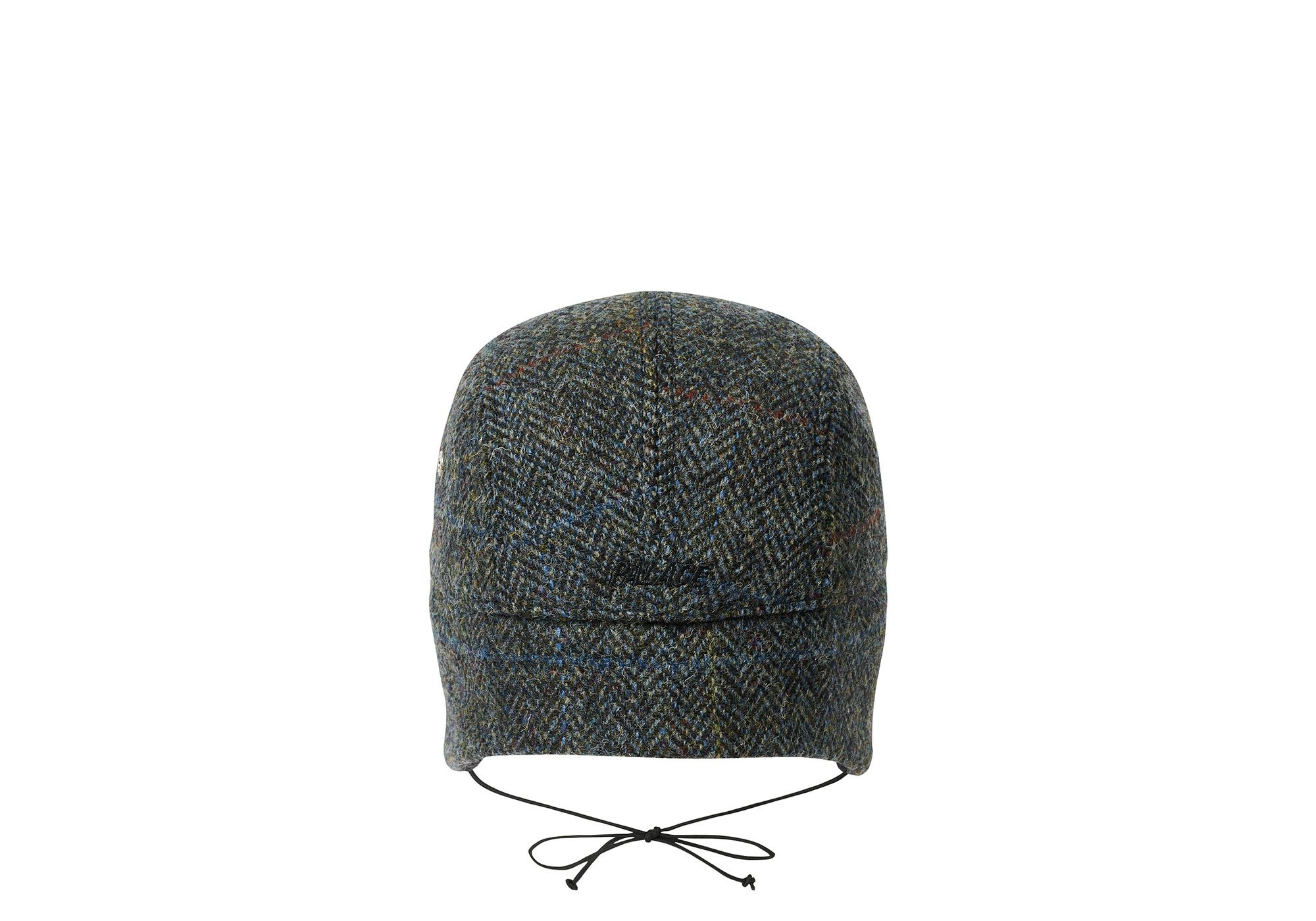 HARRIS TWEED EARFLAP 4-PANEL GREY - 5