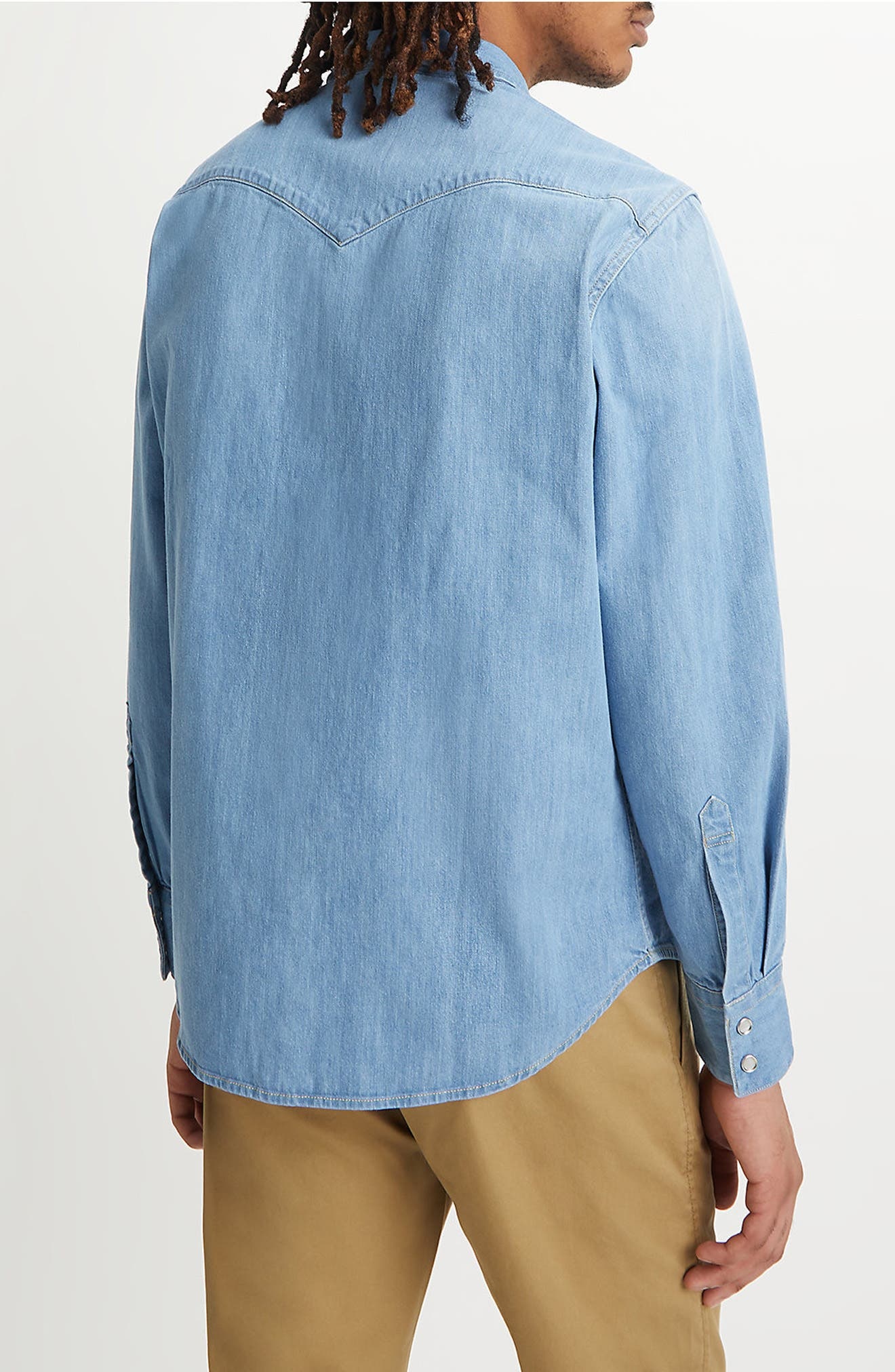 levi's Barstow Western Standard Snap Front Shirt in Esta Noche at Nordstrom - 2
