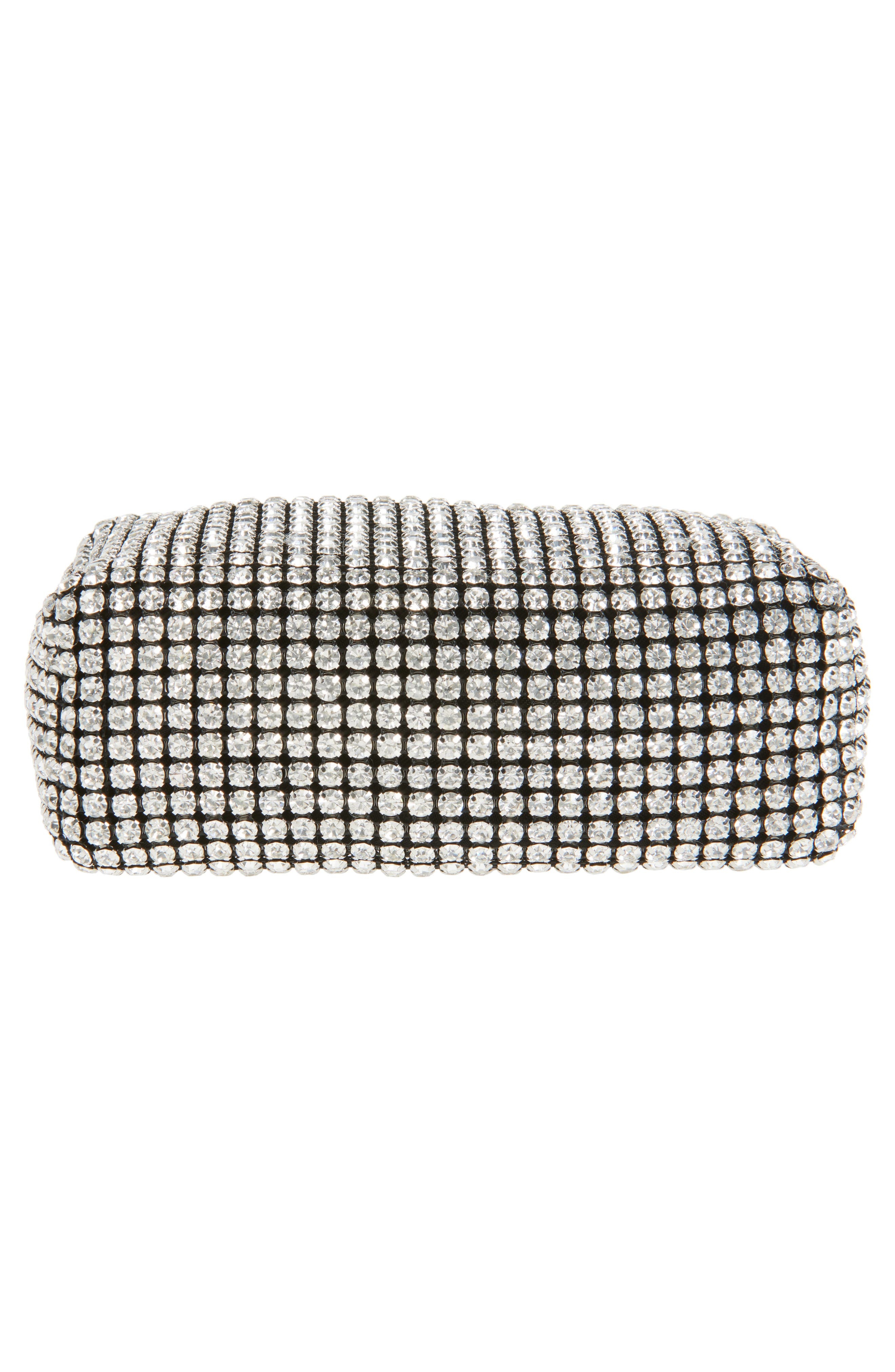 Alexander Wang Medium Heiress Crystal & Leather Handbag in 100 White at Nordstrom - 6
