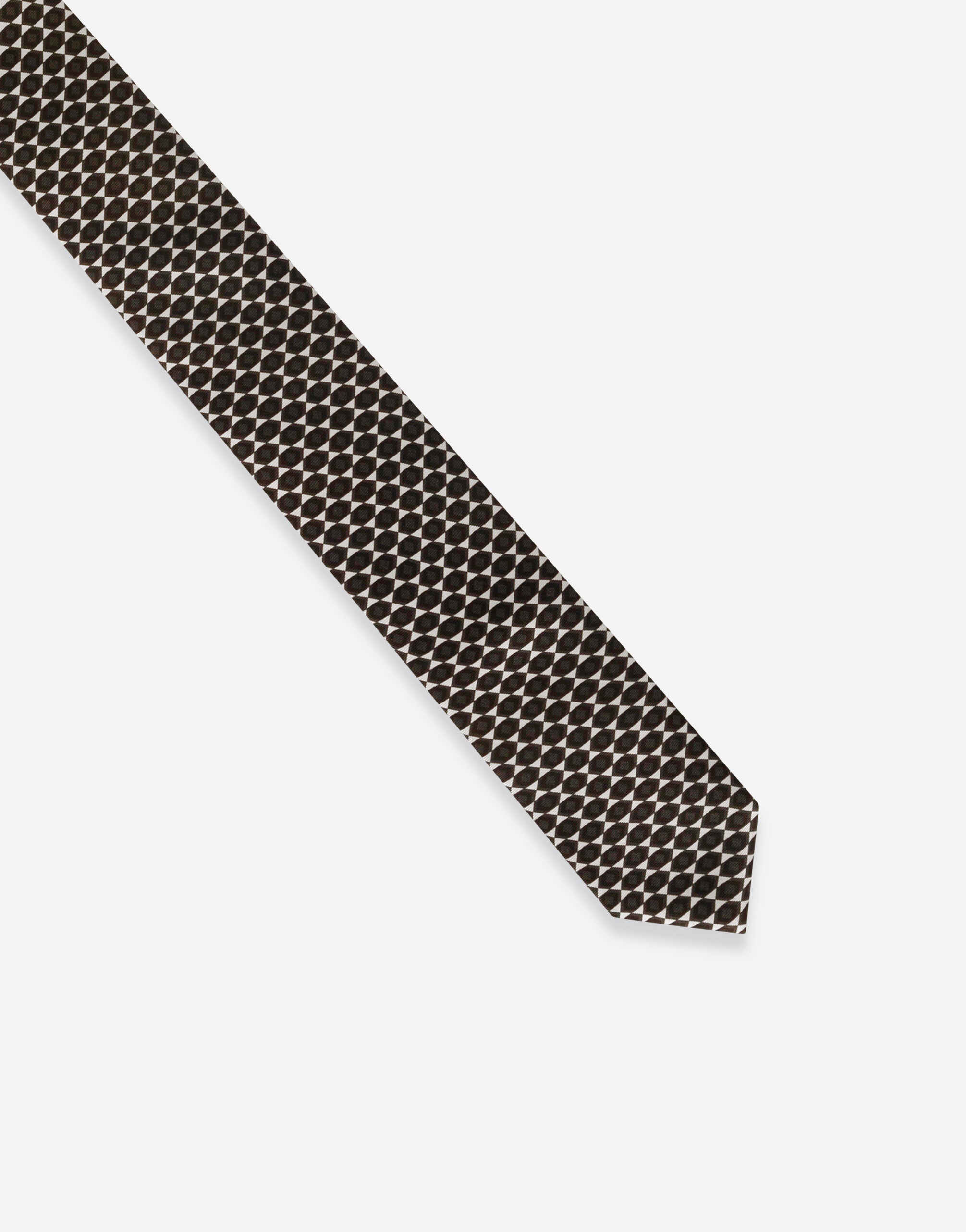 6-cm printed silk blade tie - 3