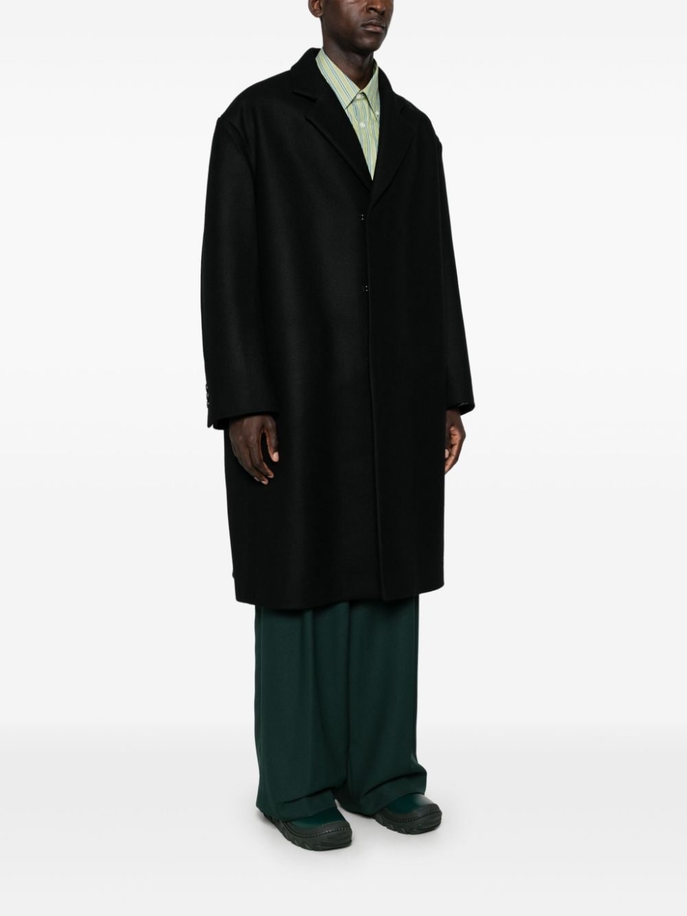 embroidered logo coat - 3