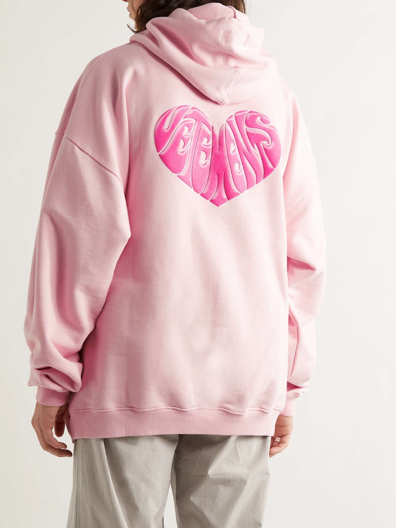 Oversized Printed Cotton-Blend Jersey Hoodie - 4