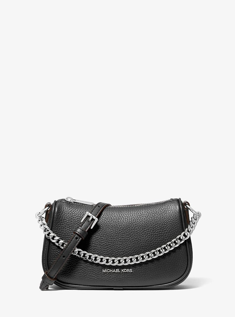 Carmela Small Pebbled Leather Crossbody Bag 1