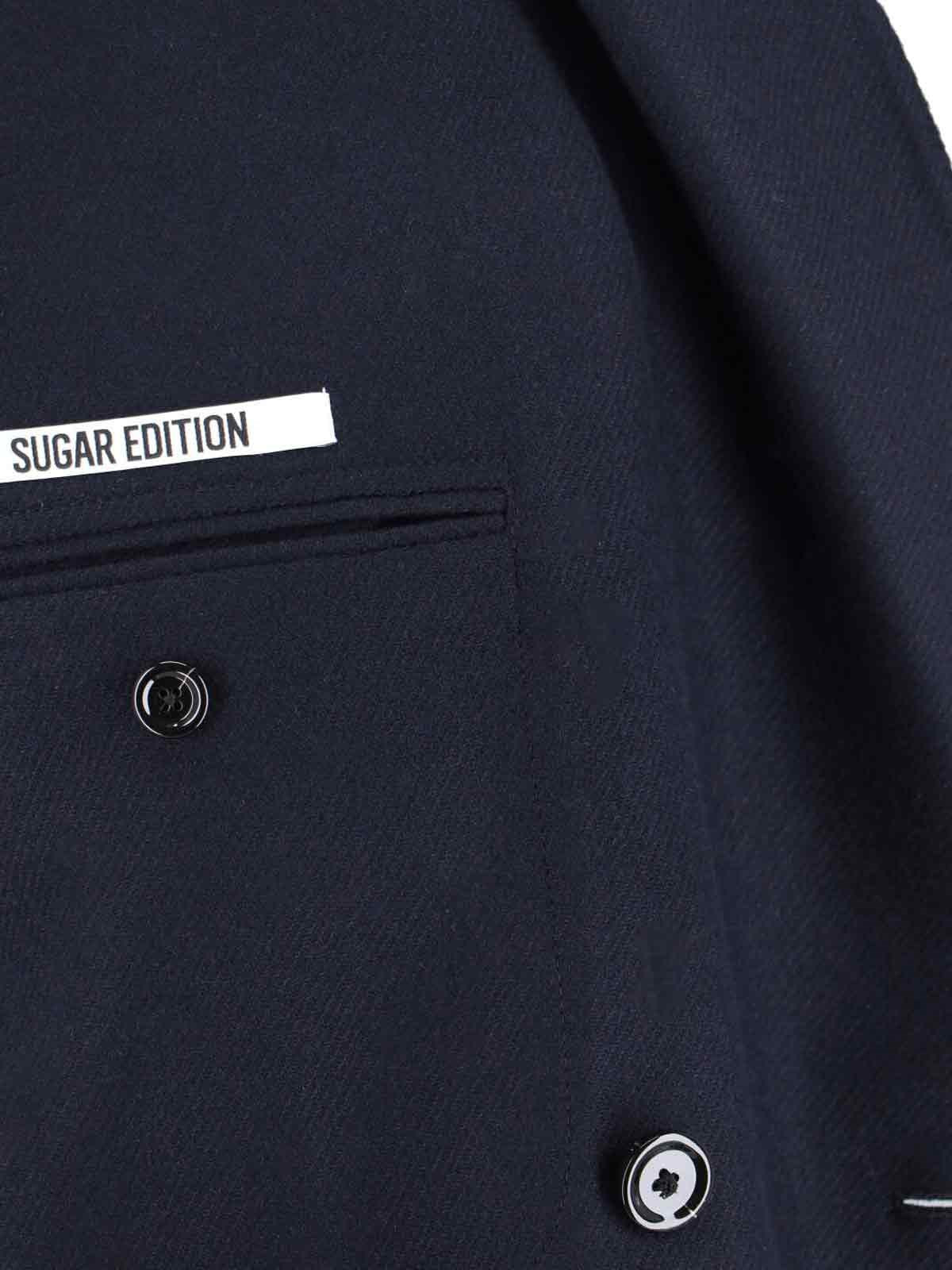 DOUBLE-BREASTED BLAZER IN WOOL AND CASHMERE BLEND - 5