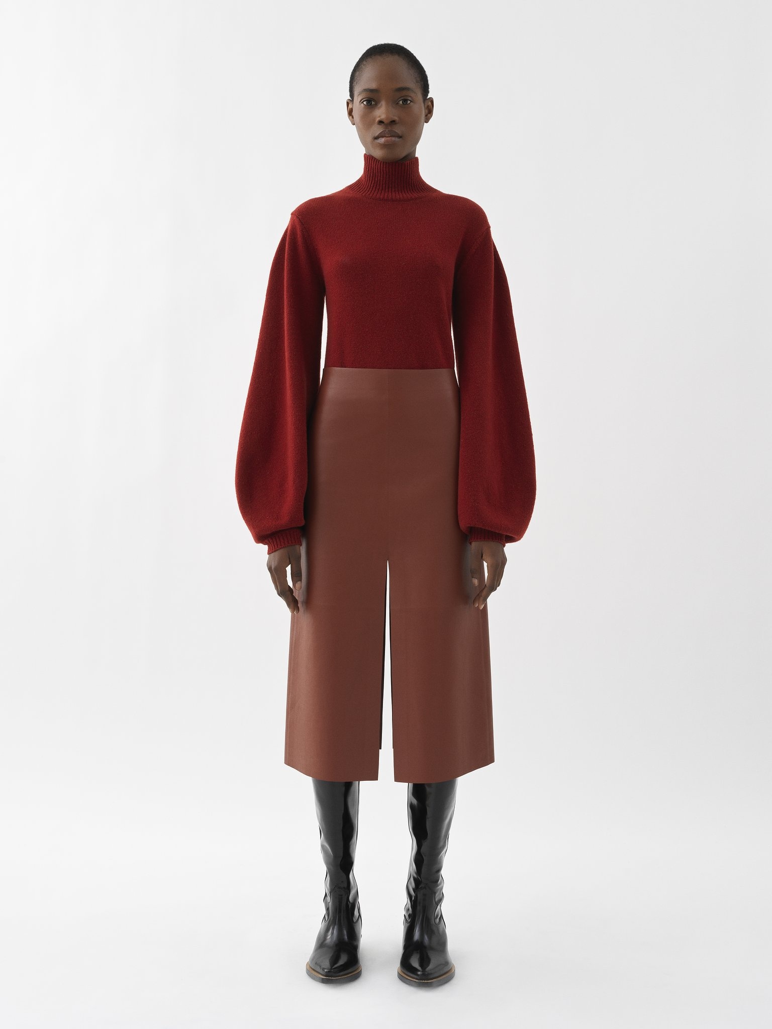 STRAIGHT MIDI SKIRT - 2
