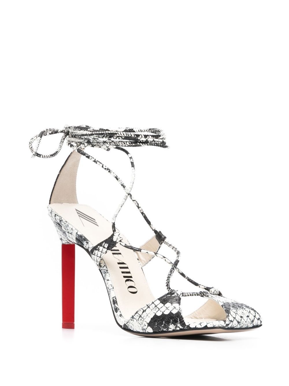 Adele 105mm snakeskin-print sandals - 2
