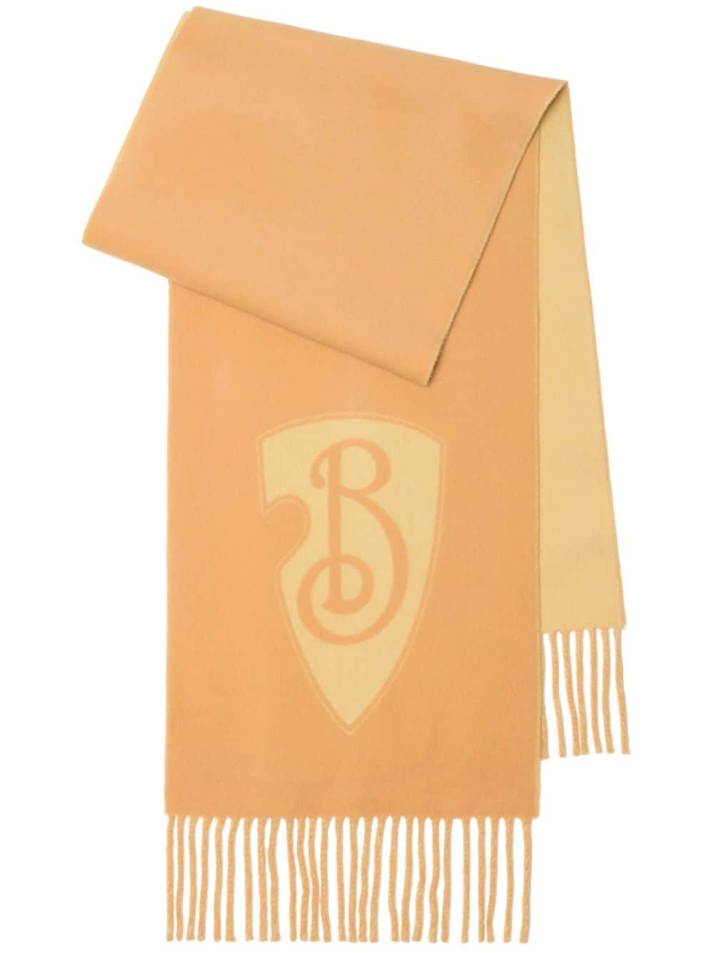 B Shield fringed scarf - 1