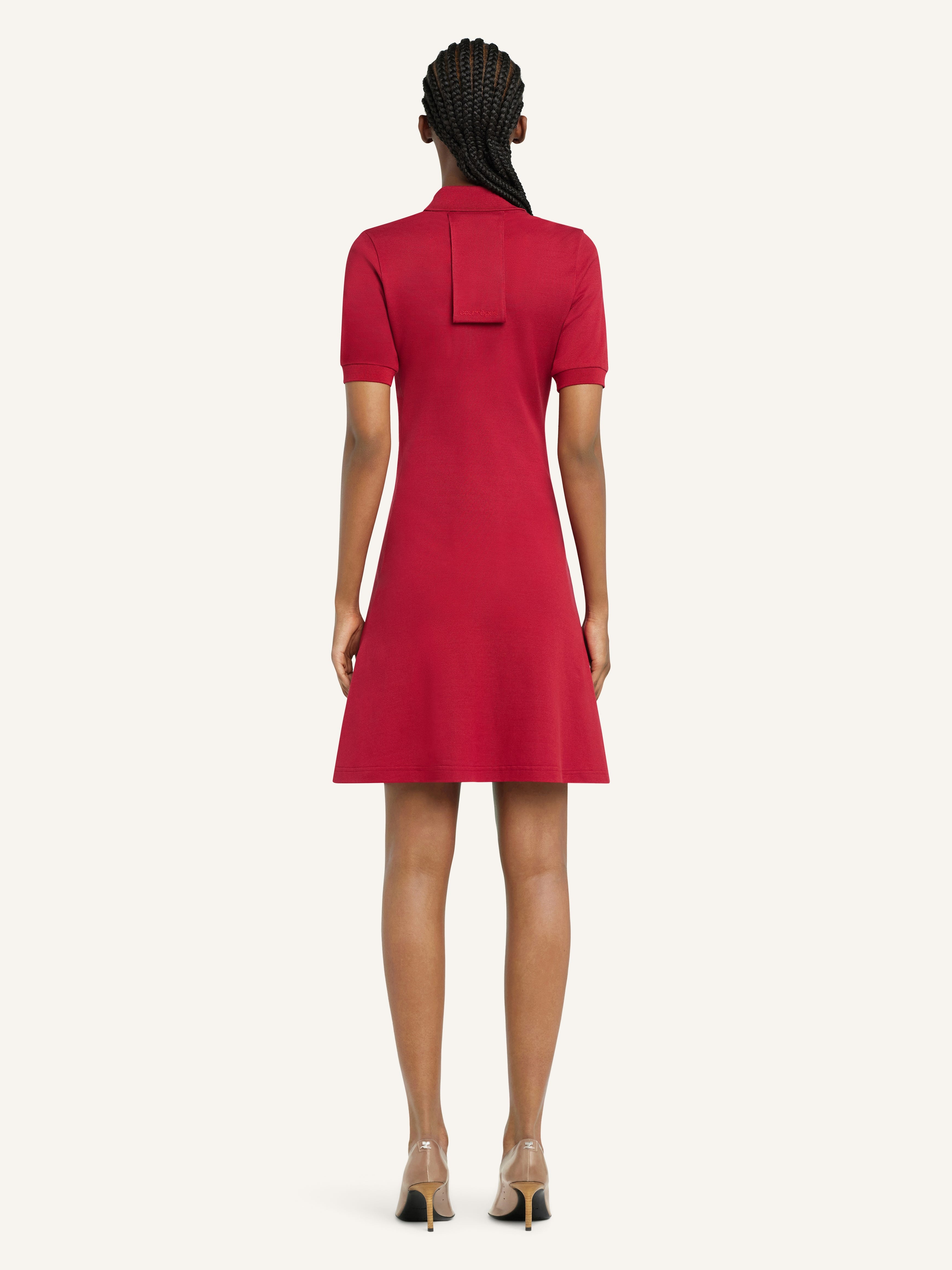 MINI PIQUÉ POLO DRESS - 4